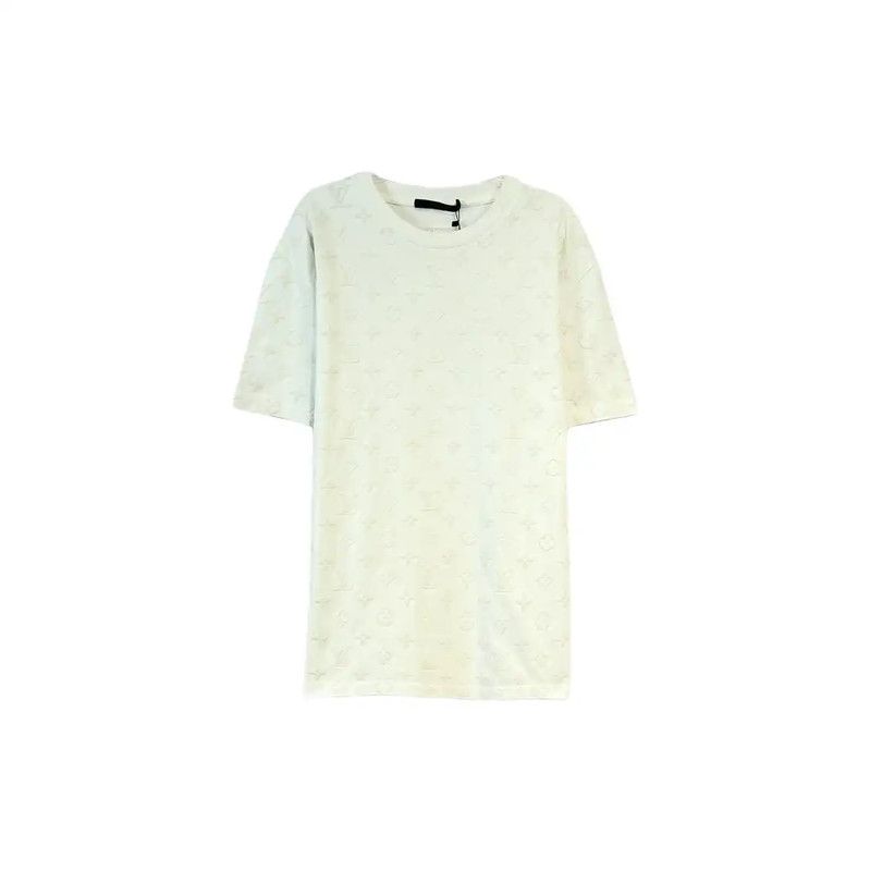 Louis Vuitton Louis Vuitton Summer White Cotton T-Shirt 0089 Size L / US 10 / IT 46 - 1 Thumbnail