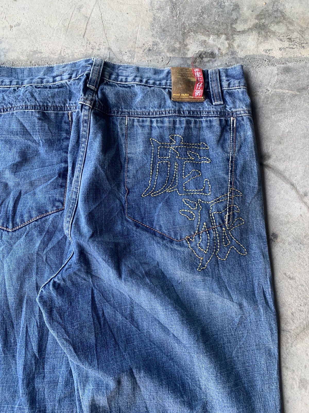 Phat Farm Phat Farm Y2K Baggy Denim Jeans Hip Hop Skate Fit Size US 42 / EU 58 - 2 Thumbnail