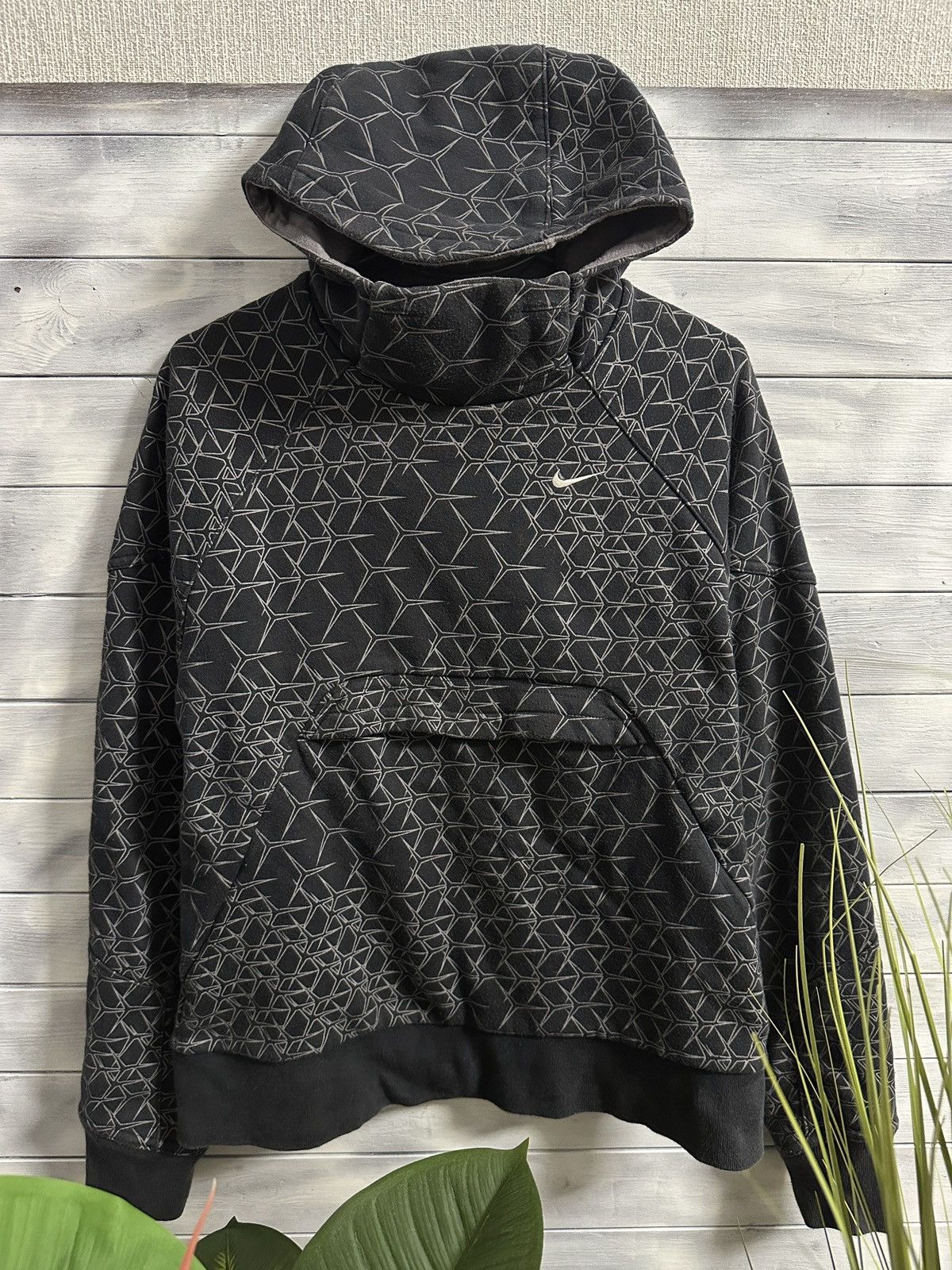 Nike Very Rare Vintage Double-Sided Hoodie Nike Small Swoosh. Size US S / EU 44-46 / 1 - 1 Thumbnail
