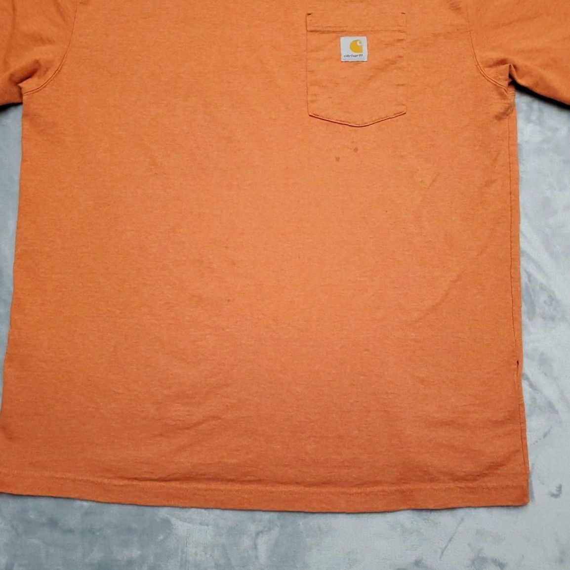 Carhartt Carhartt Shirt Mens L Orange Loose Fit Crewneck Short Sleeve Pocket Work Tee Size US L / EU 52-54 / 3 - 2 Thumbnail
