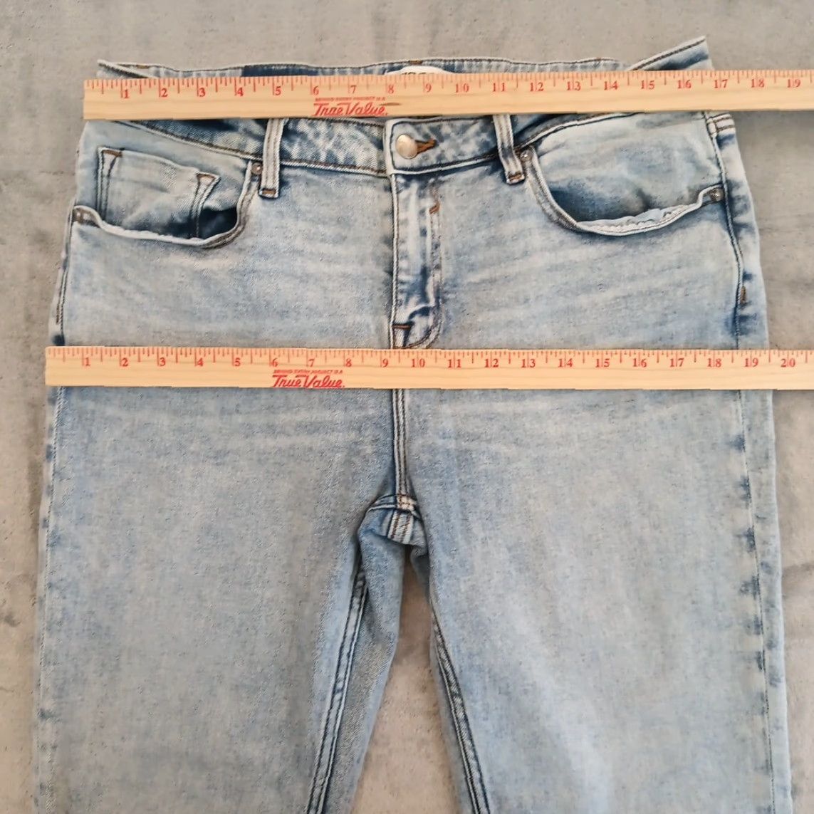 Vintage VIGOSS Thompson Tomboy Jeans Womens Size 32 Blue Light Wash Denim 33x28 Skinny Size 24" / US 00 / IT 34 - 2 Thumbnail