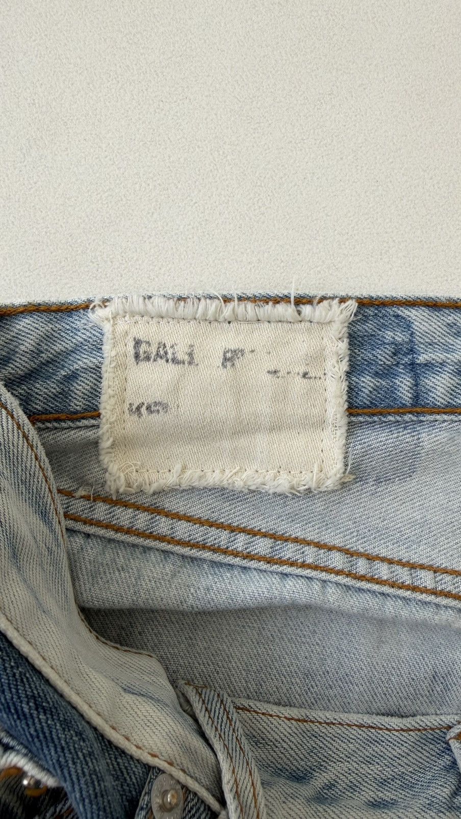 Gallery Dept. Ken 5001 Reworked Washed Blue Jeans Size US 34 / EU 50 - 8 Thumbnail