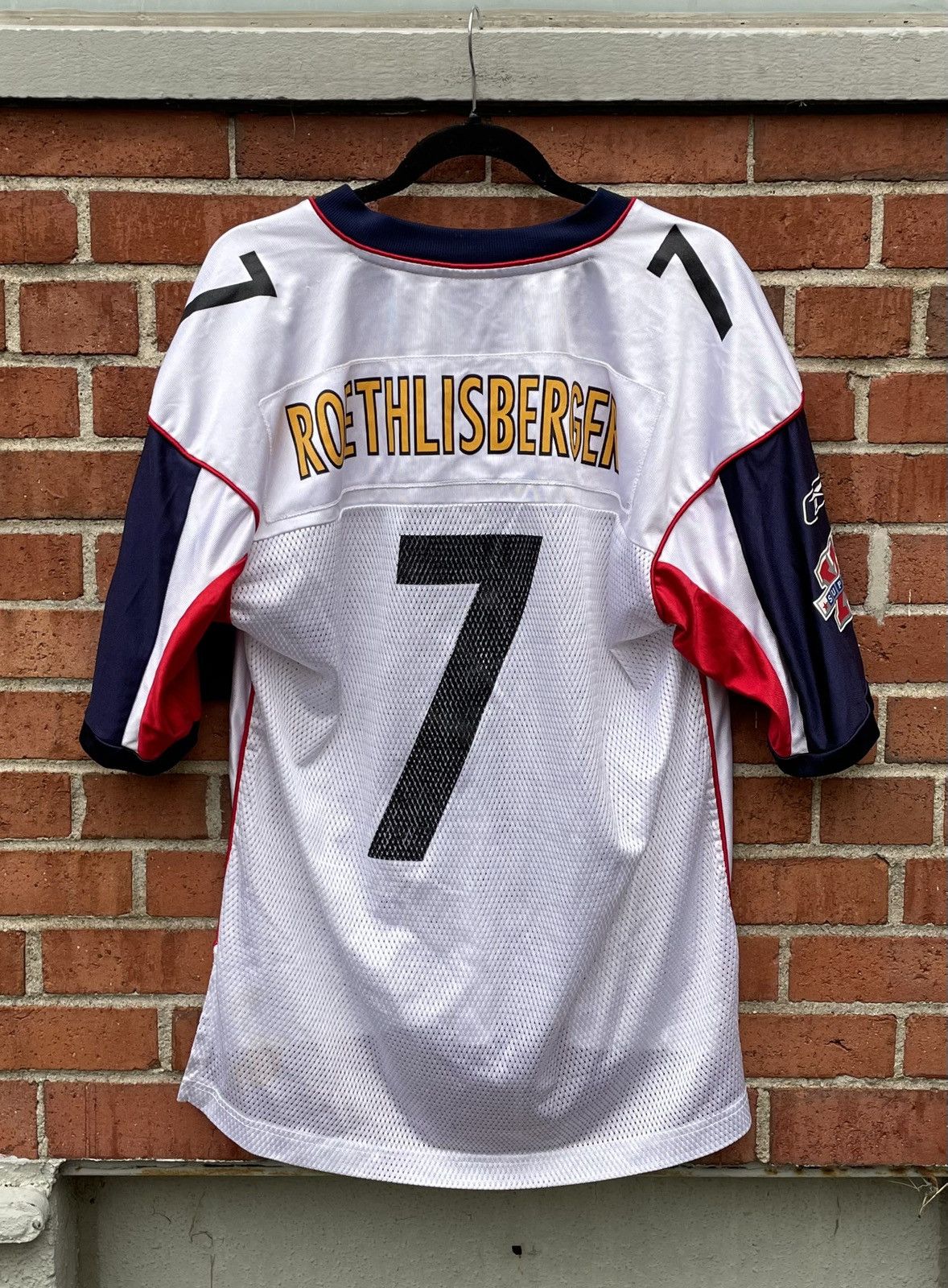 Reebok Roethlisberger #7 Pittsburgh Steelers NFL 2006 SB 40 Jersey Size US M / EU 48-50 / 2 - 7 Thumbnail
