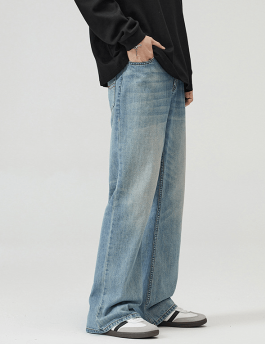 Japanese Brand × Vintage High street retro American washed scimitar flared jeans y2k Size US 32 / EU 48 - 4 Thumbnail