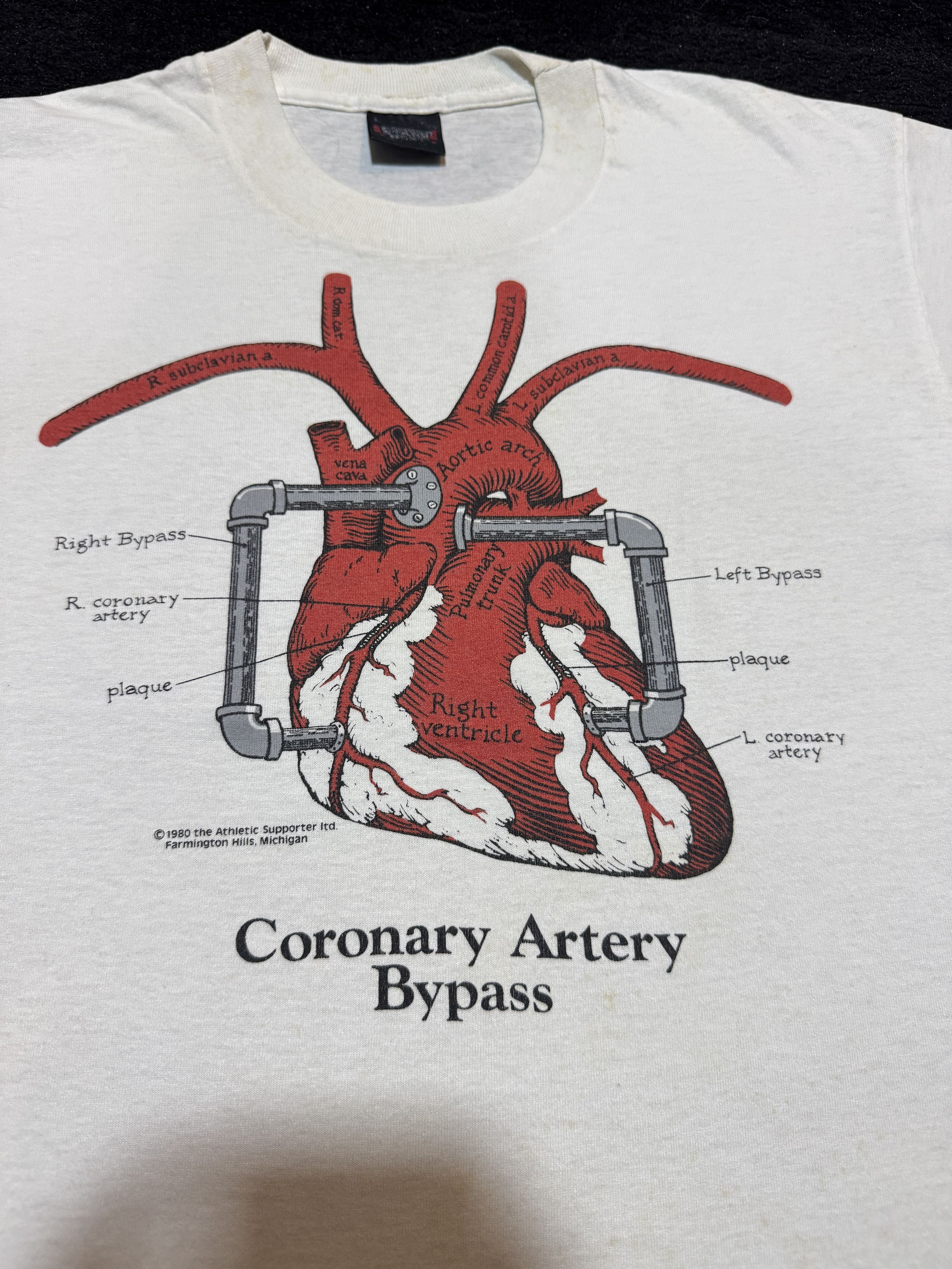 Other Vintage 80's Coronary Artery Bypass Travis Scott T shirt Size US L / EU 52-54 / 3 - 2 Thumbnail