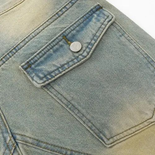 Jean Mikami x Honji Topstitched Seam Baggy Flared Jeans Men y2k Size US 32 / EU 48 - 6 Thumbnail
