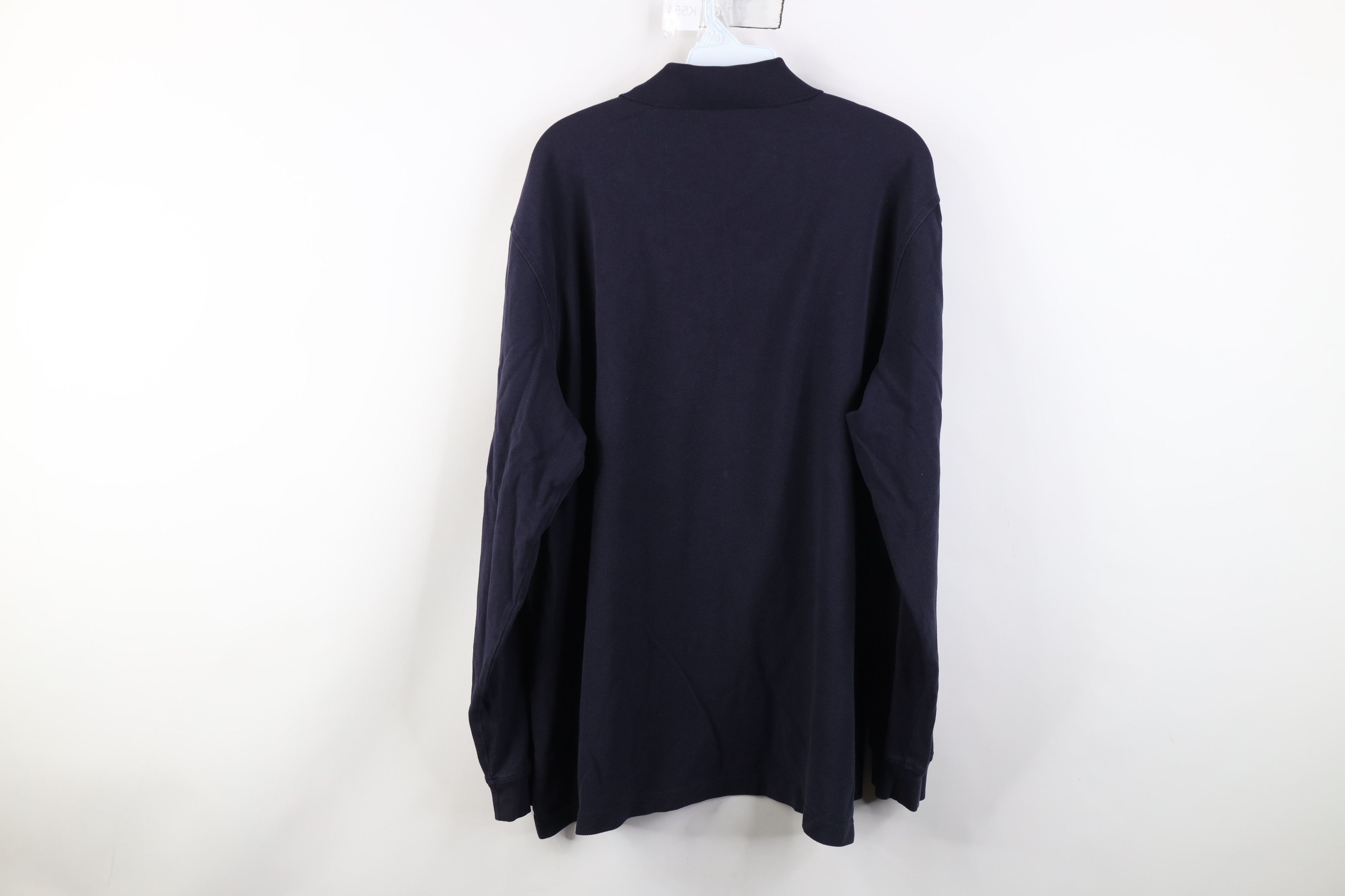 Lands' End Vintage 90s Lands End Cotton Knit Long Sleeve Rugby Polo Size US XL / EU 56 / 4 - 10 Thumbnail
