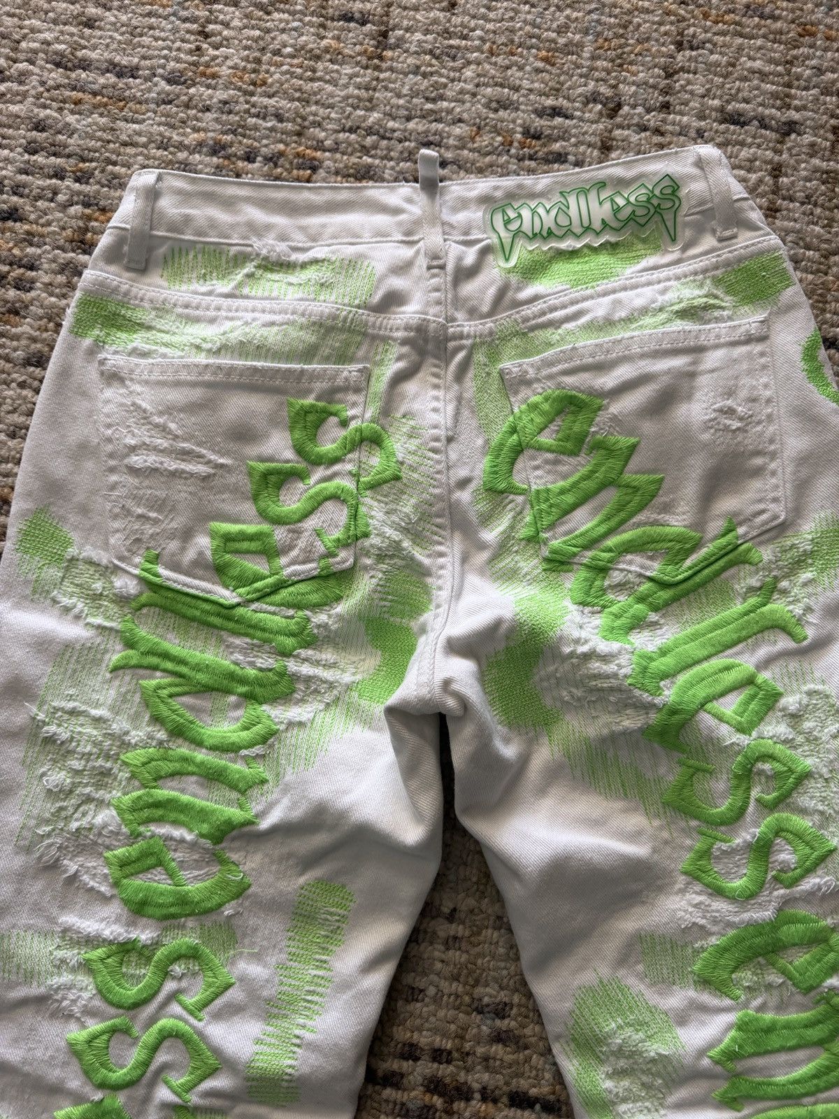 Endless Endless Denim white/green Size US 28 / EU 44 - 5 Thumbnail