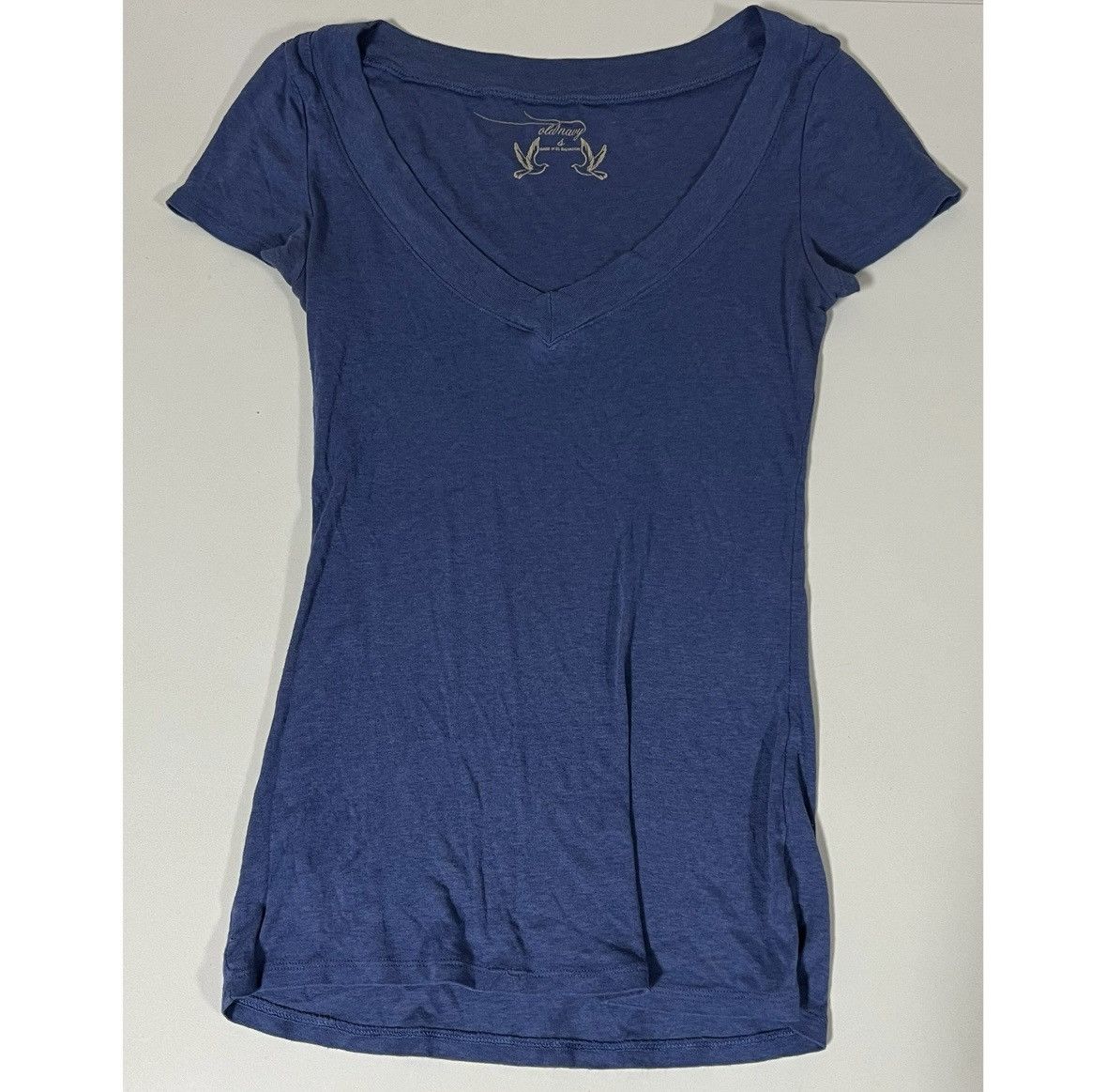 Old Navy Old Navy Blue V-Neck Short Sleeve Shirt Top Tee Size S 💙✨ Size S / US 4 / IT 40 - 1 Thumbnail