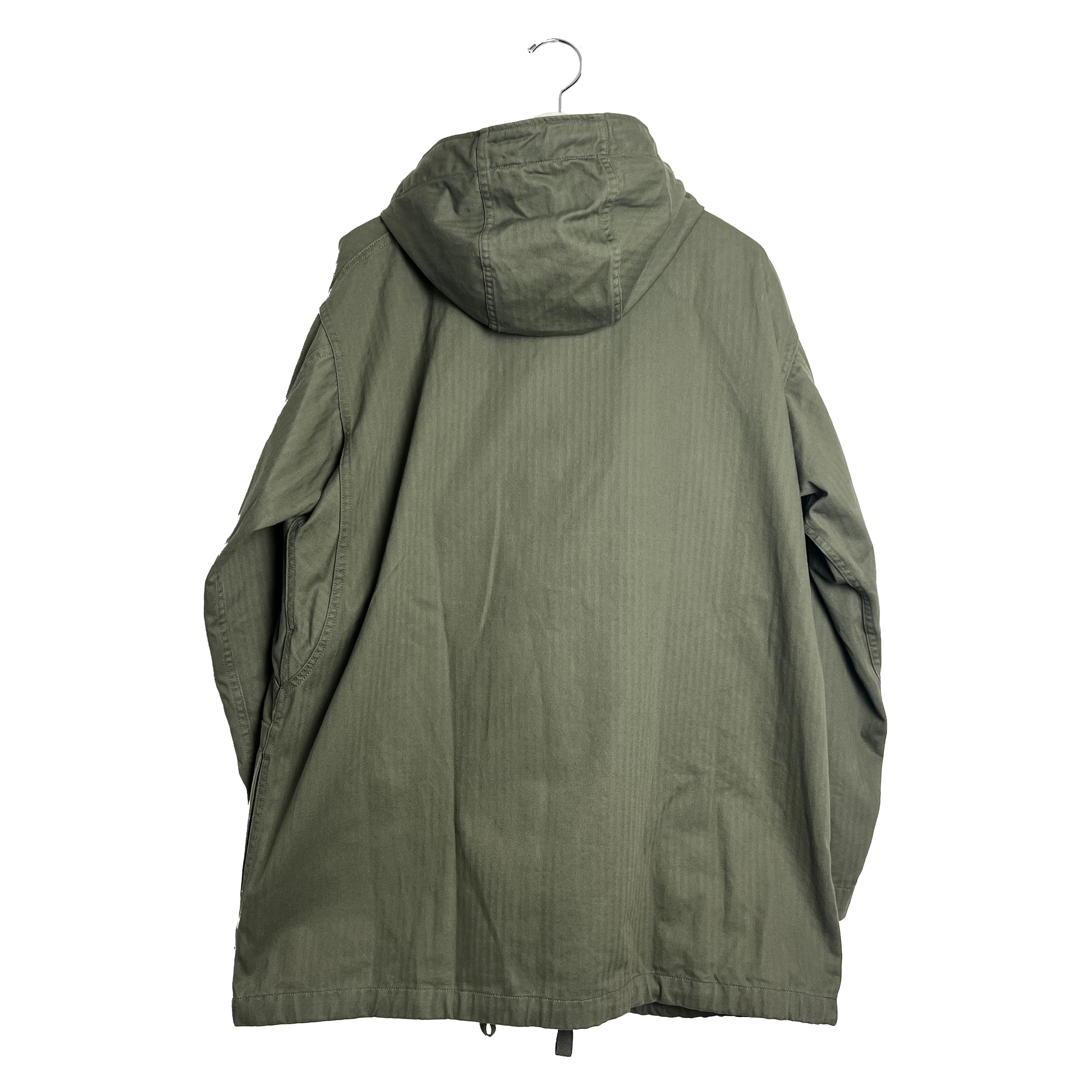 Engineered Garments Sonor Herringbone Asymmetrical Cotton Shirt Jacket Size US M / EU 48-50 / 2 - 3 Thumbnail
