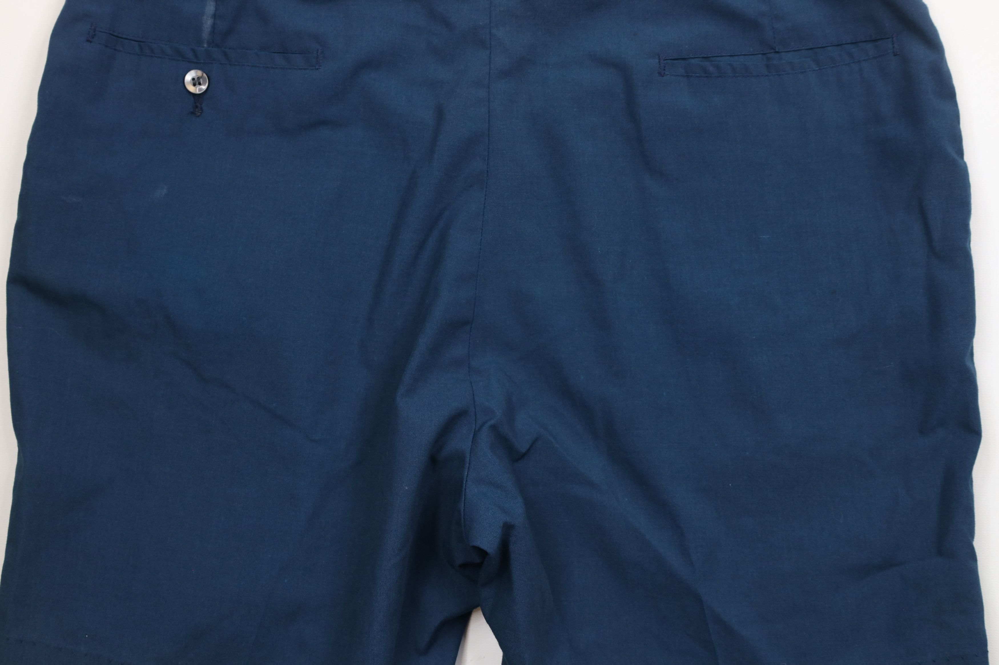Vintage Vintage 60s 70s Streetwear Above Knee Chino Shorts Blue USA Size US 34 / EU 50 - 9 Thumbnail