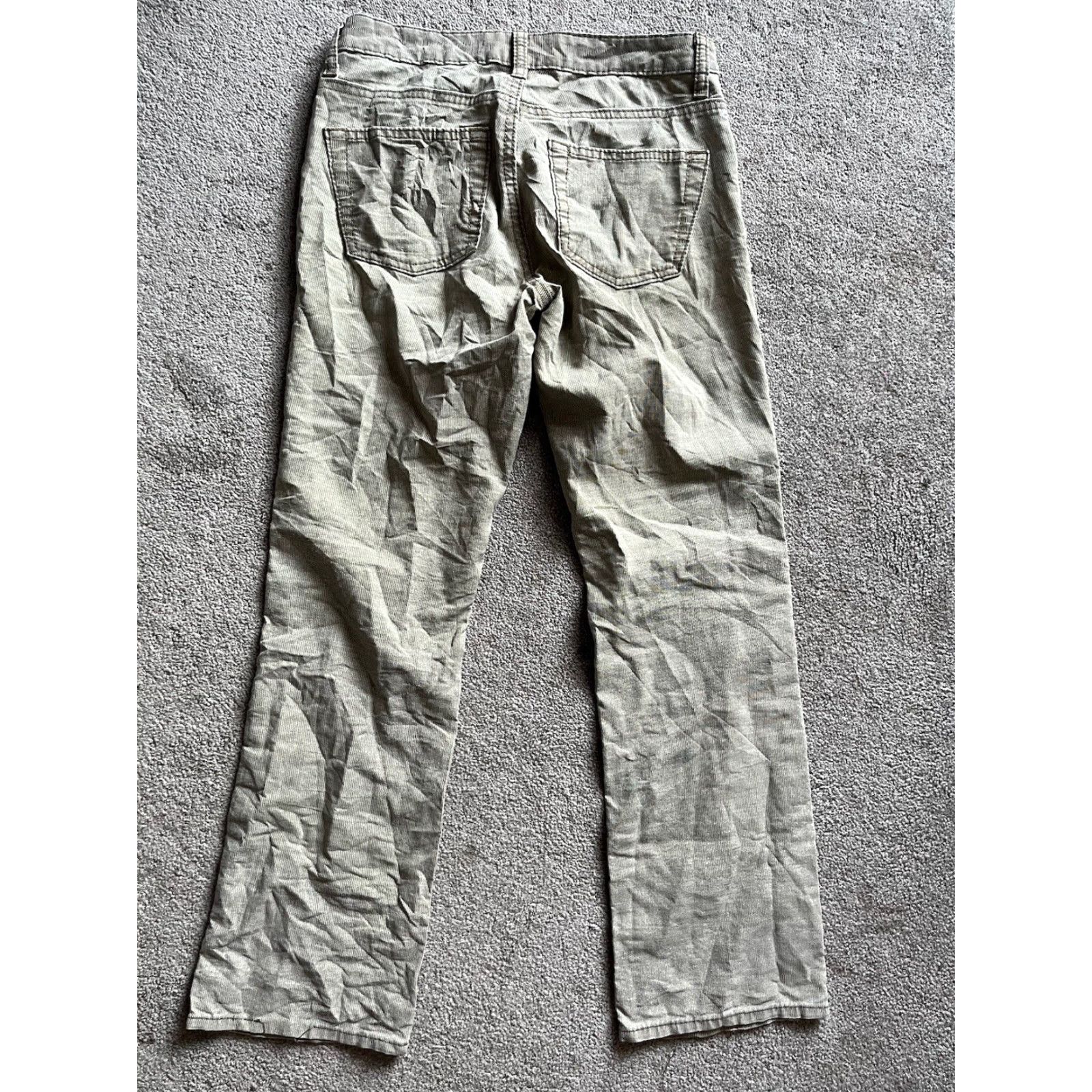 Gap VTG Gap Long And Lean Pants Womens 1R Beige Fine Corduroy Stretchy Boot Cut Pants Size 25" / US 0 / IT 36 - 3 Thumbnail