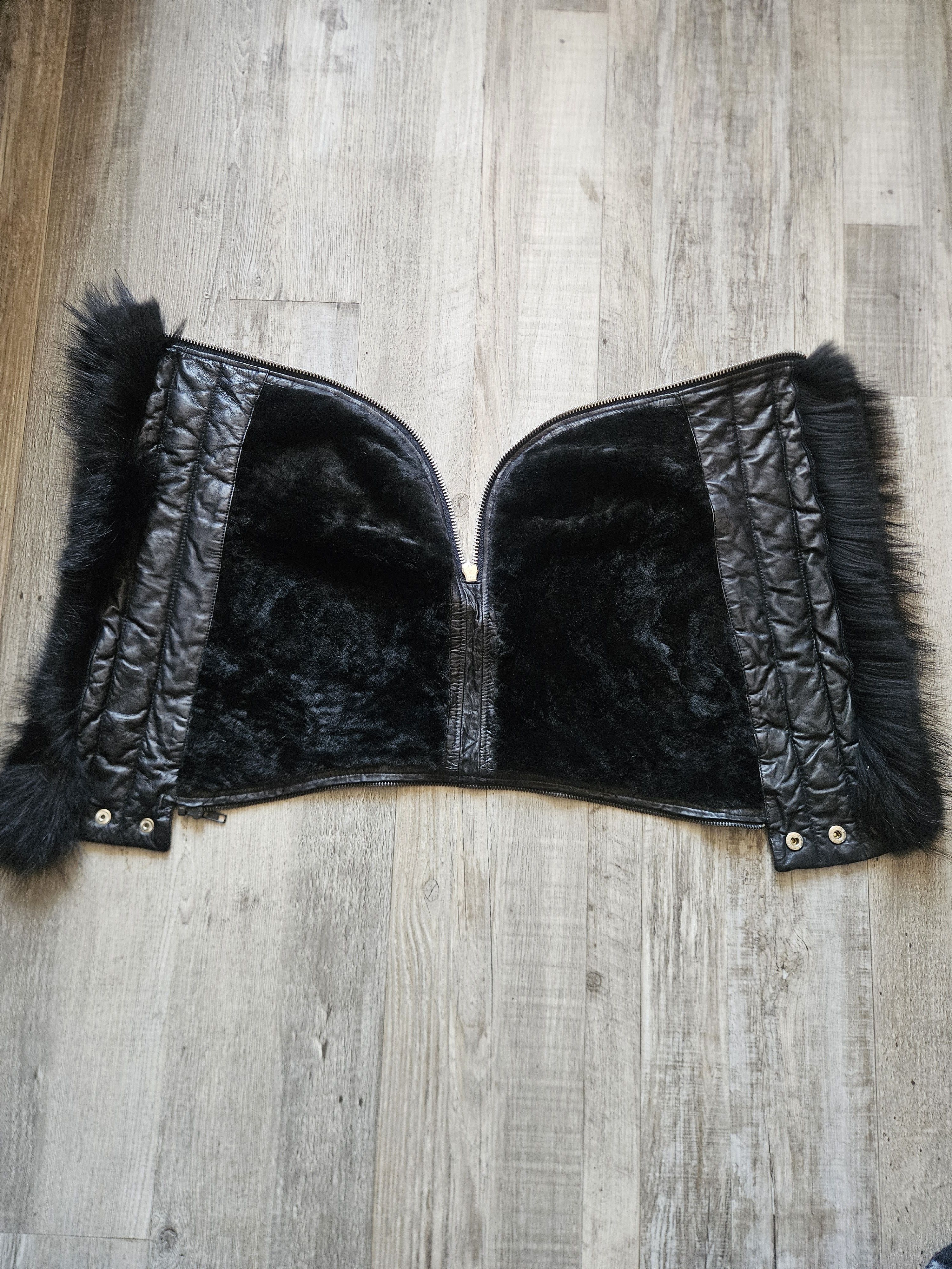 SKINGRAFT Black Leather Bomber Jacket / Skin Graft / Jonny Cotta Size US L / EU 52-54 / 3 - 13 Thumbnail