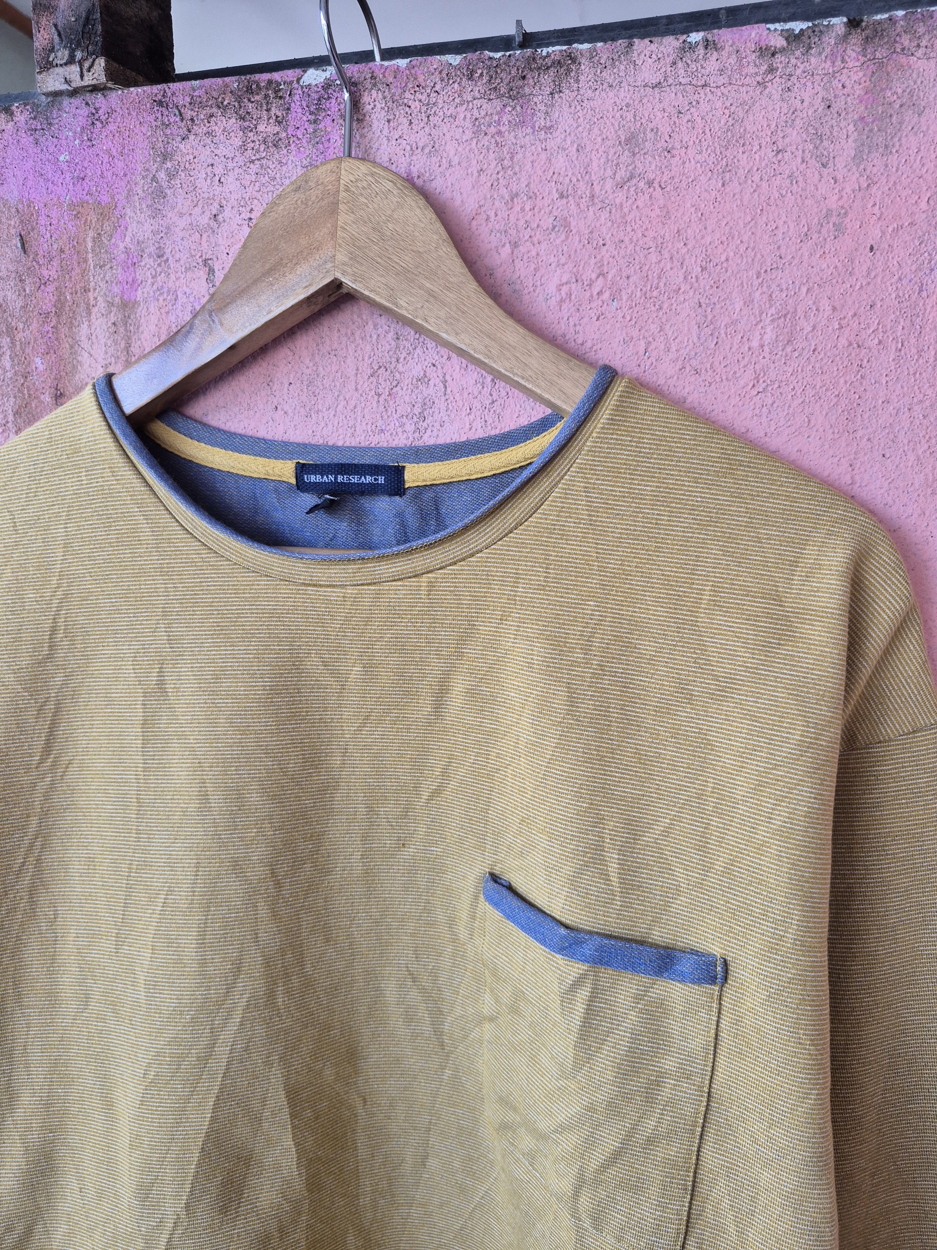 Japanese Brand 🔥 Vintage Style Urban Research Double Layer Denim Tee Size US L / EU 52-54 / 3 - 3 Thumbnail
