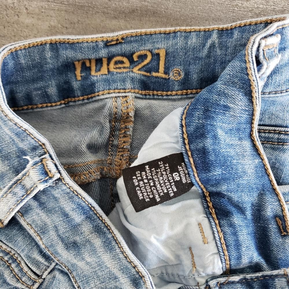 rue21 Light Denim High Waisted Rue21 Skinny Jean Size 25" / US 0 / IT 36 - 3 Thumbnail