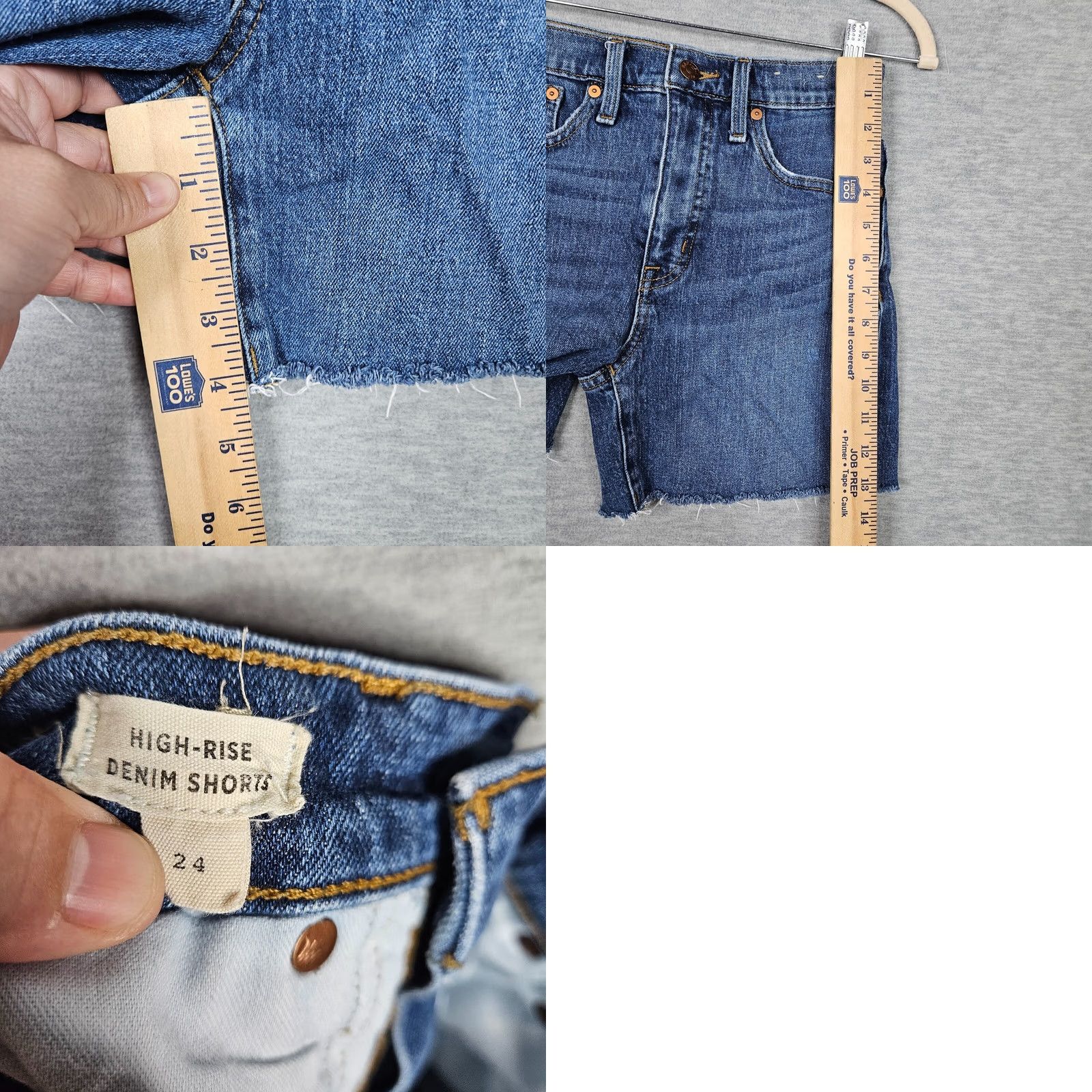 Madewell Madewell Blue Cut Off Jean High Rise Denim Short Women's Size 24 Size 42" / US 20 - 8 Thumbnail