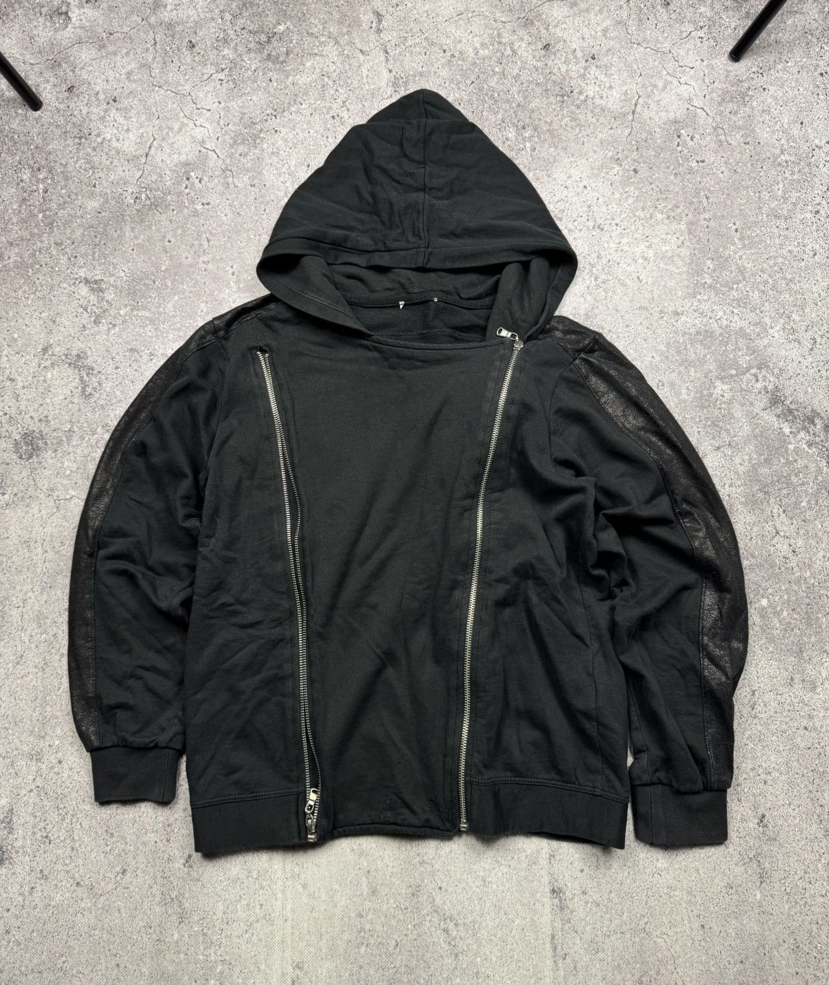 Japanese Brand Full Zip Rick Owen's style Opium Y2K Oversized
