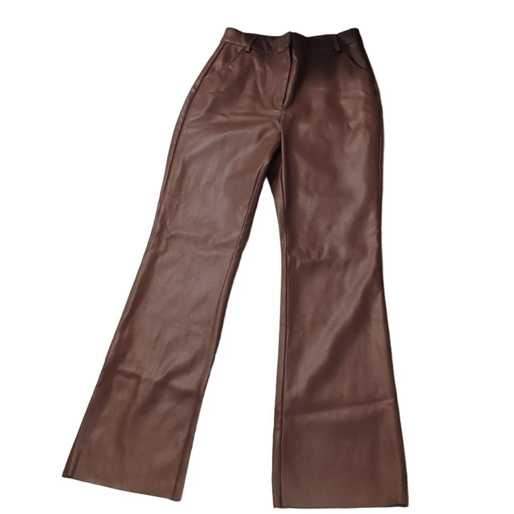 Other Meshki Faux Leather Brown Pants Size Medium Size 25" / US 0 / IT 36 - 2 Thumbnail