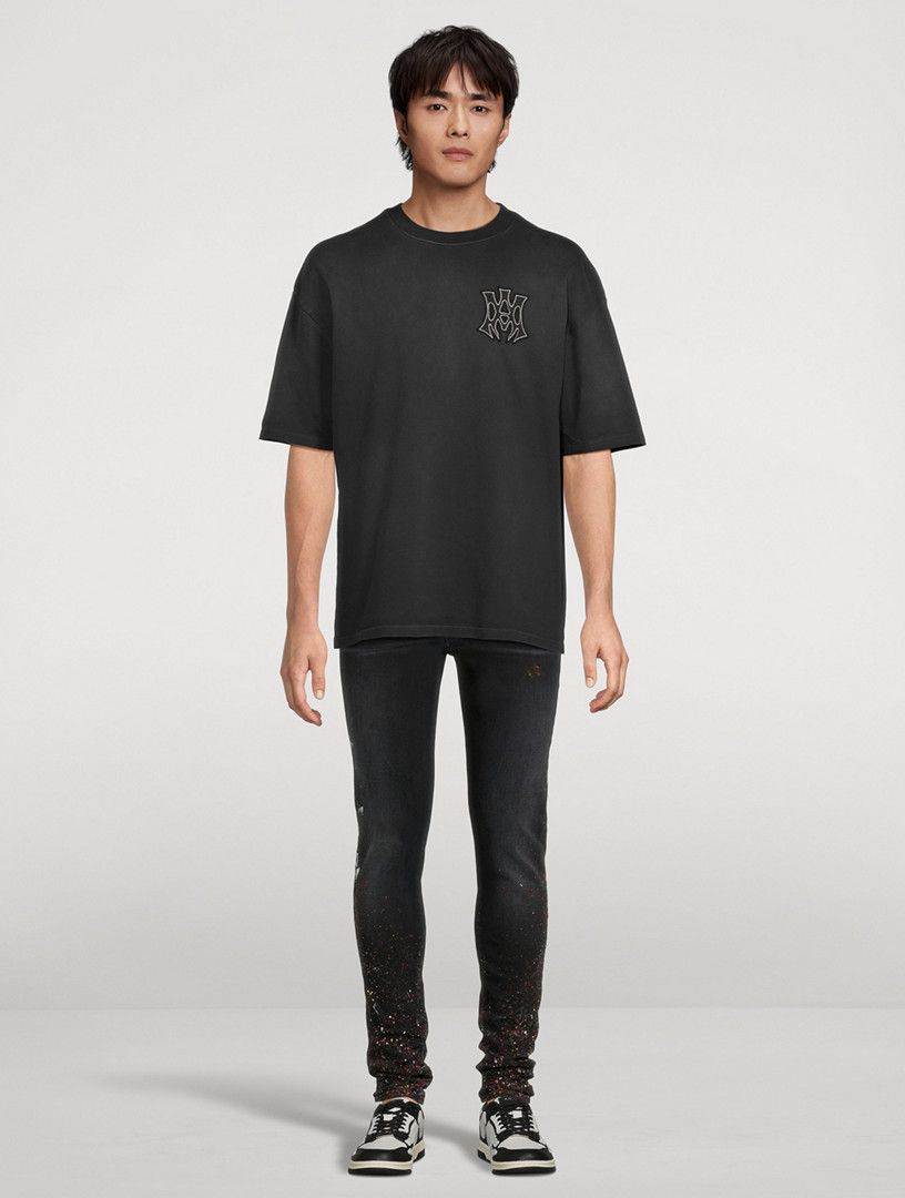 Amiri o1orln1025 MA Hollywood Oversized T-Shirt in Black Size US M / EU 48-50 / 2 - 5 Thumbnail