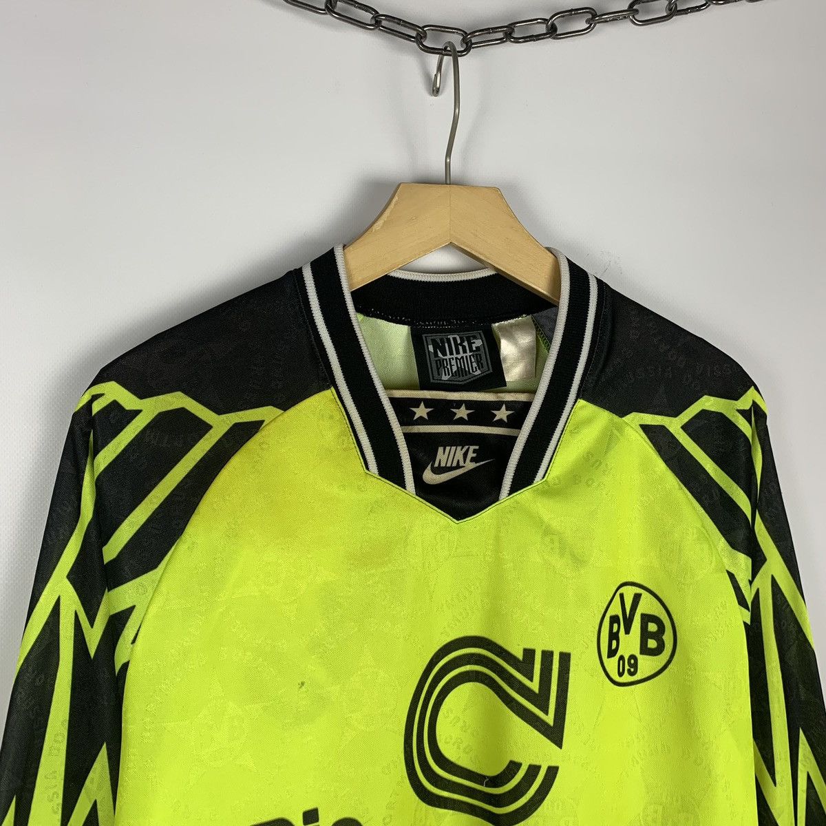 Nike Nike BVB Borussia Dortmund 1996 Longsleeve Soccer Jersey Size US S / EU 44-46 / 1 - 2 Thumbnail