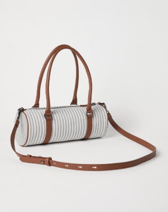 Brunello Cucinelli o1la1rc1a0425 Size: OS/Leather Handbag in Grey Size ONE SIZE - 3 Thumbnail