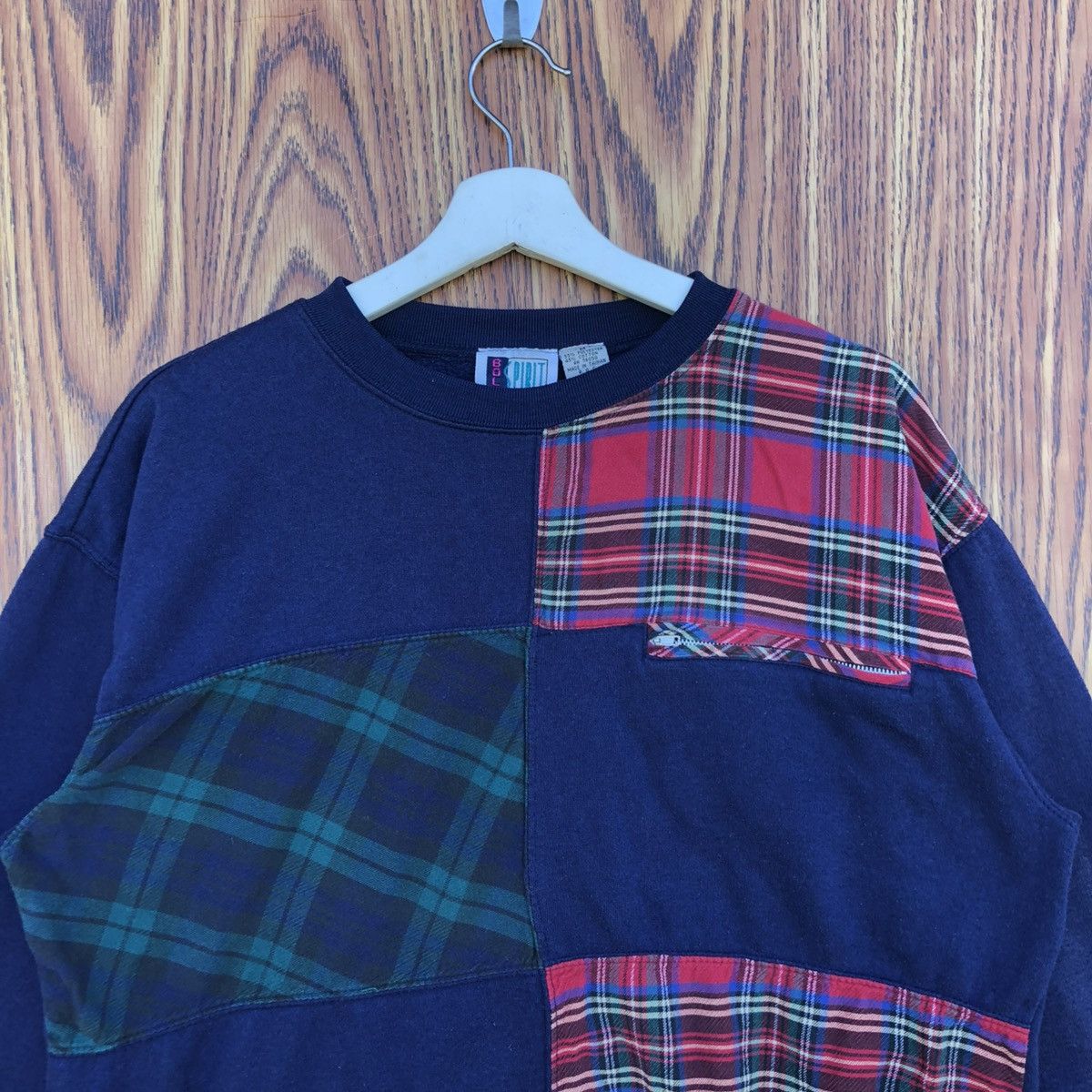 Vintage Vintage Bolo Spirit Patchwork Pullover Sweatshirt Size US M / EU 48-50 / 2 - 3 Thumbnail