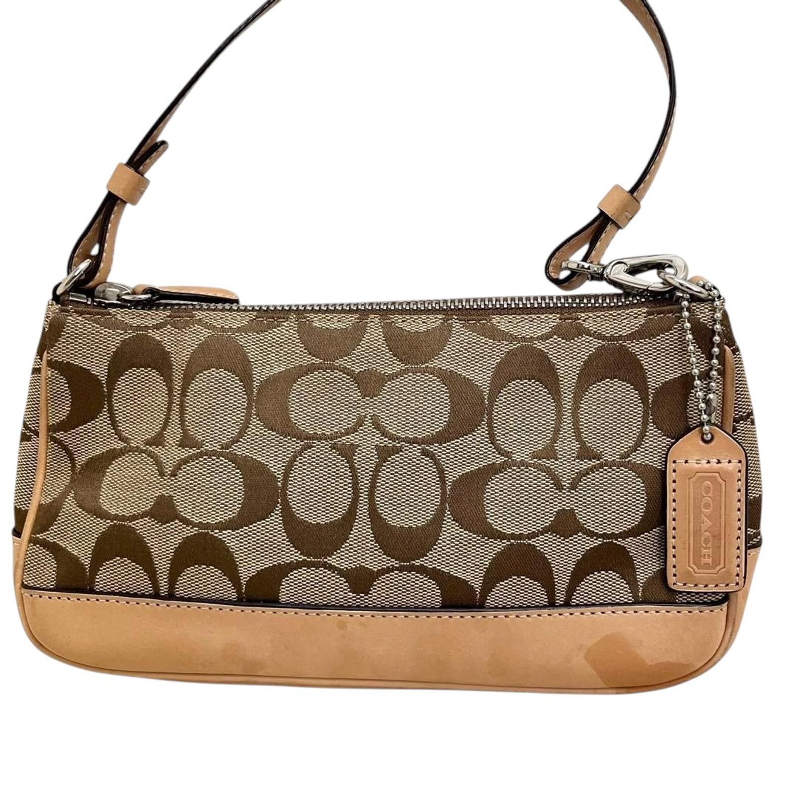 Coach Coach - Brown Signature Canvas and Leather Shoulder Bag Size ONE SIZE - 2 Thumbnail
