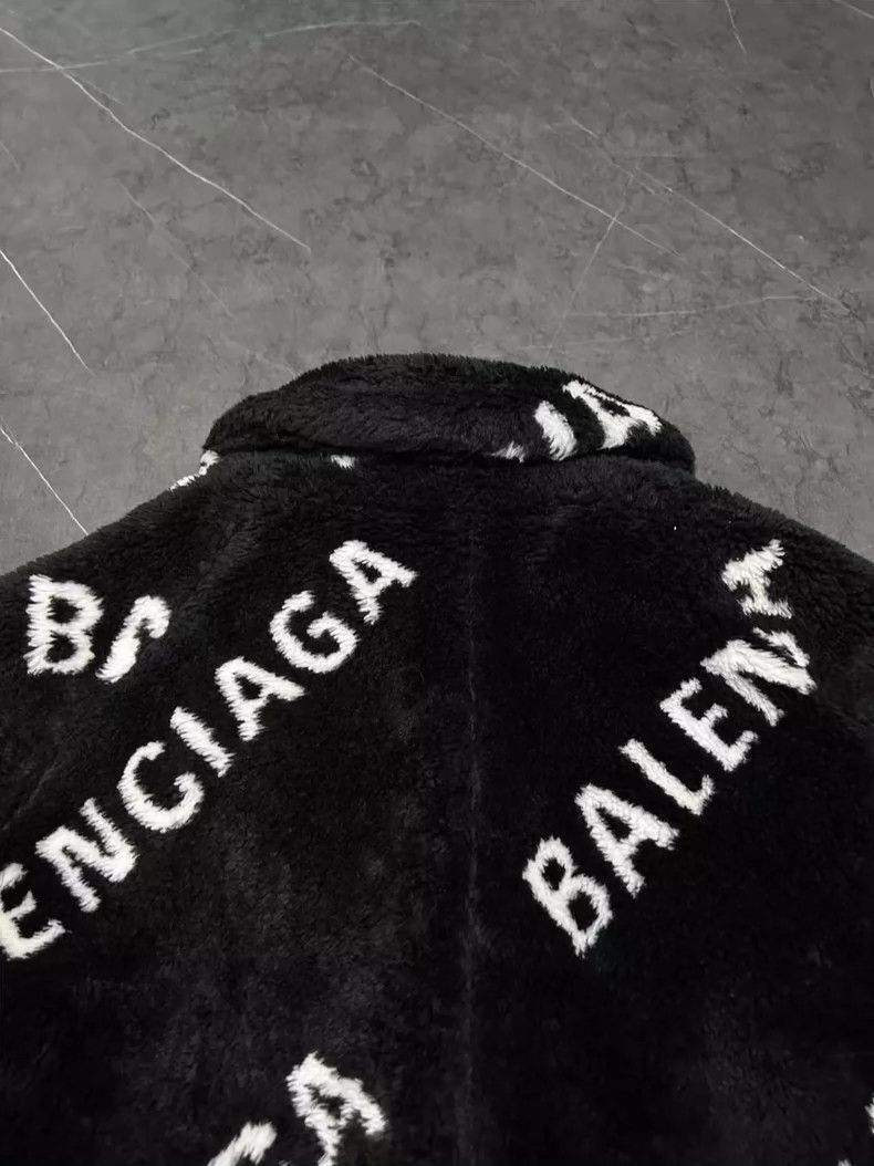 Balenciaga Balenciaga Balenciaga Teddy Coat with Allover Logo -2507 Size US L / EU 52-54 / 3 - 5 Thumbnail