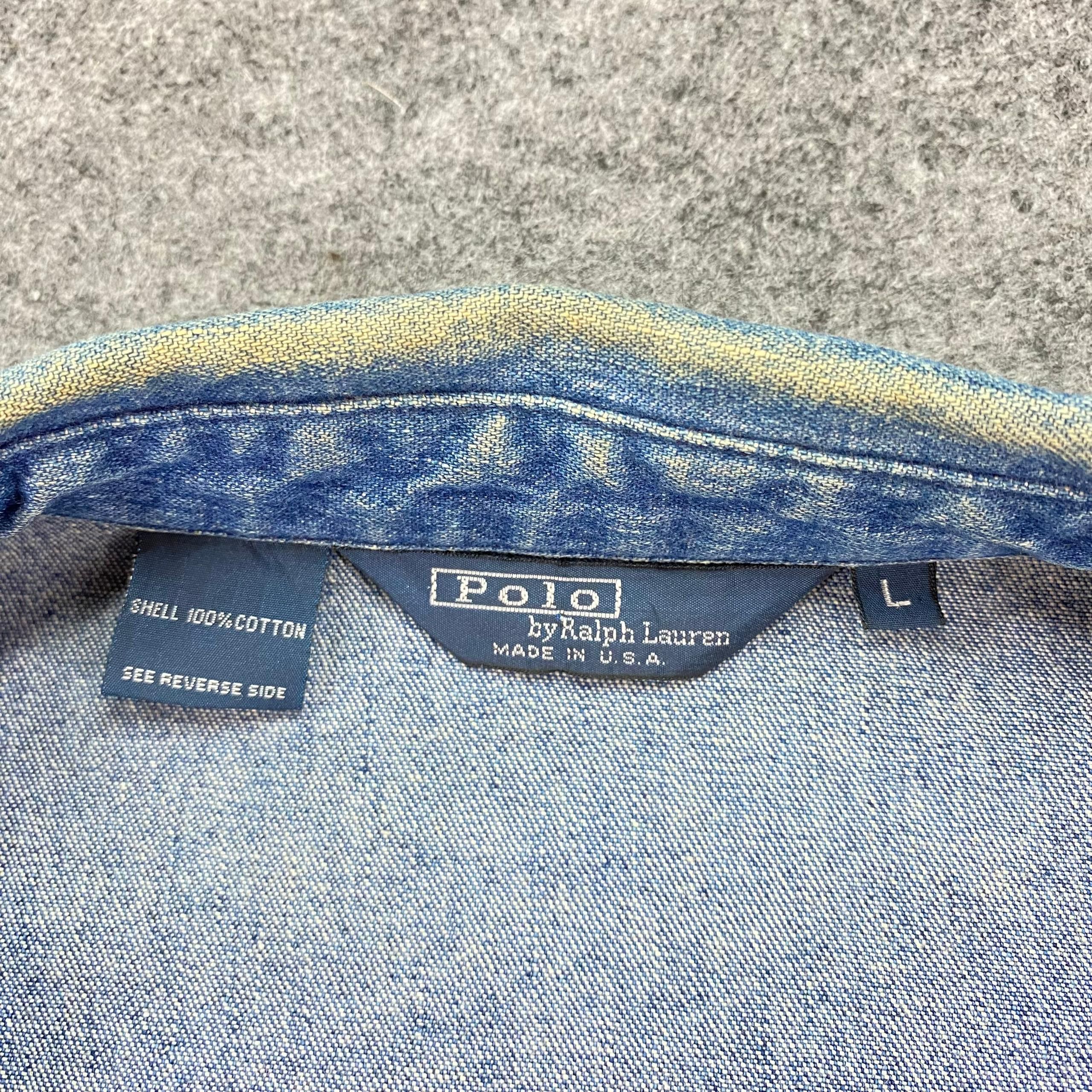 Polo Ralph Lauren Vintage Polo Ralph Lauren Denim Jacket Size US L / EU 52-54 / 3 - 9 Thumbnail