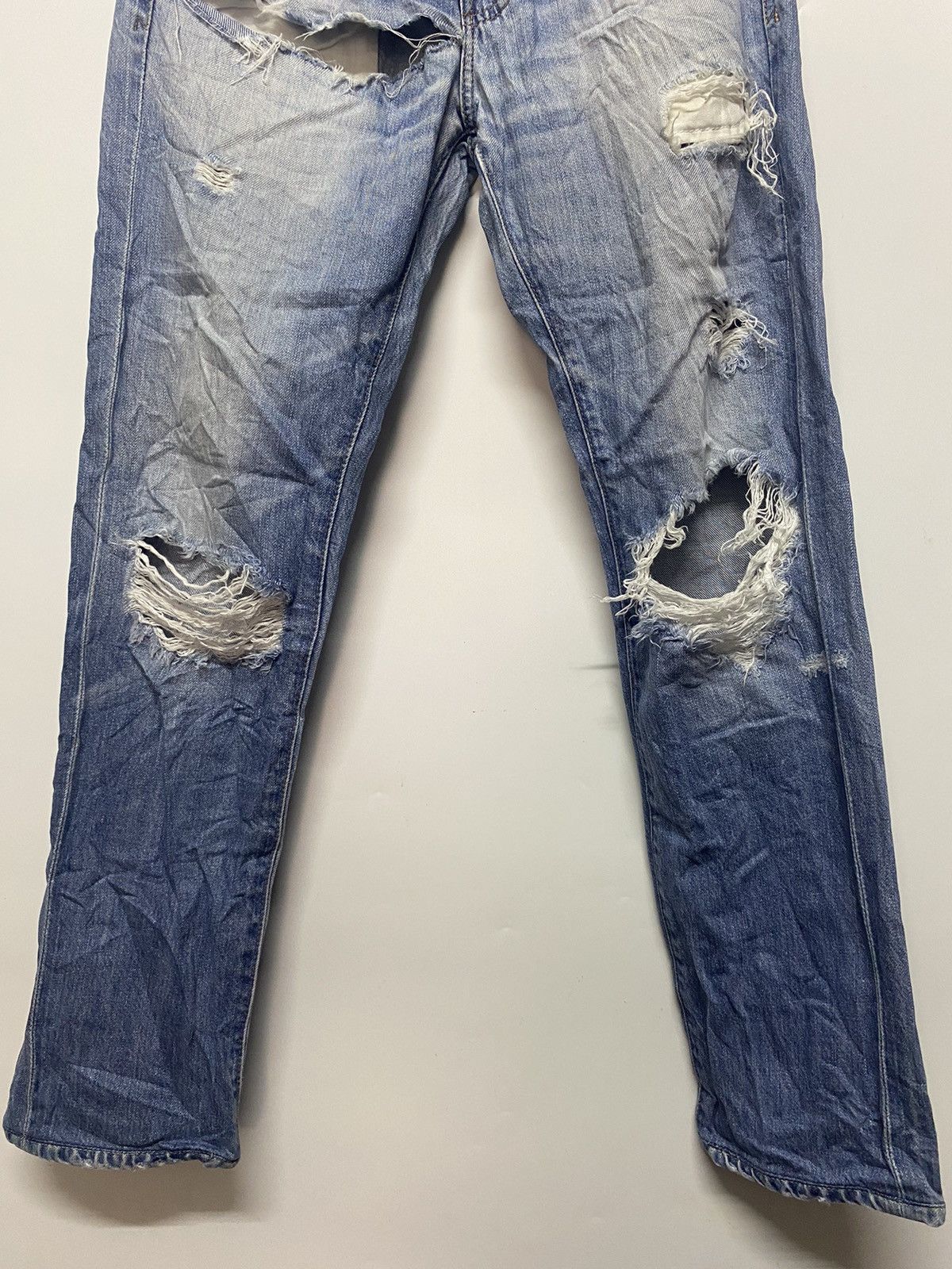AG Adriano Goldschmied AG Adriano Goldschmied Distressed Denim Jeans Size 30" / US 8 / IT 44 - 4 Thumbnail