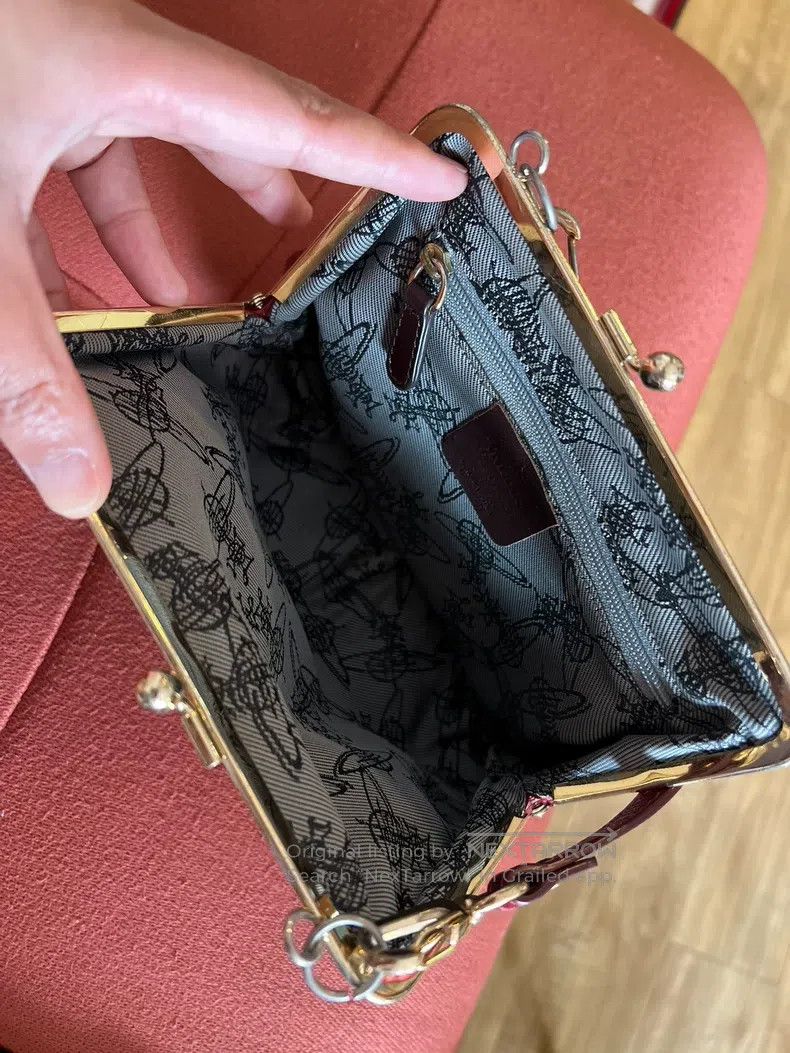 Vivienne Westwood Vivienne Westwood size os Vintage bag, burgundy calf leathe Size ONE SIZE - 4 Thumbnail