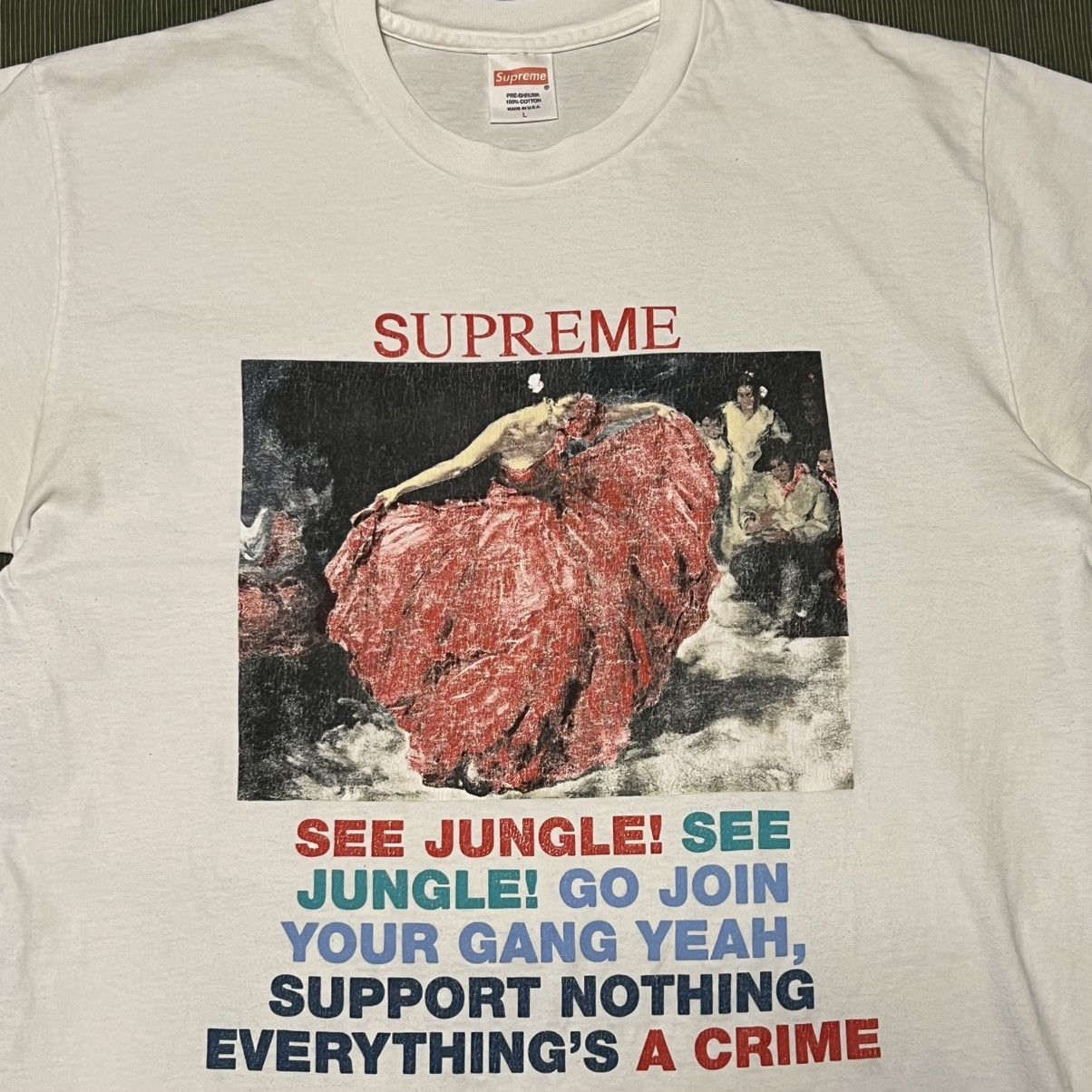 Supreme Supreme ss16 dancer tee Size US L / EU 52-54 / 3 - 2 Thumbnail