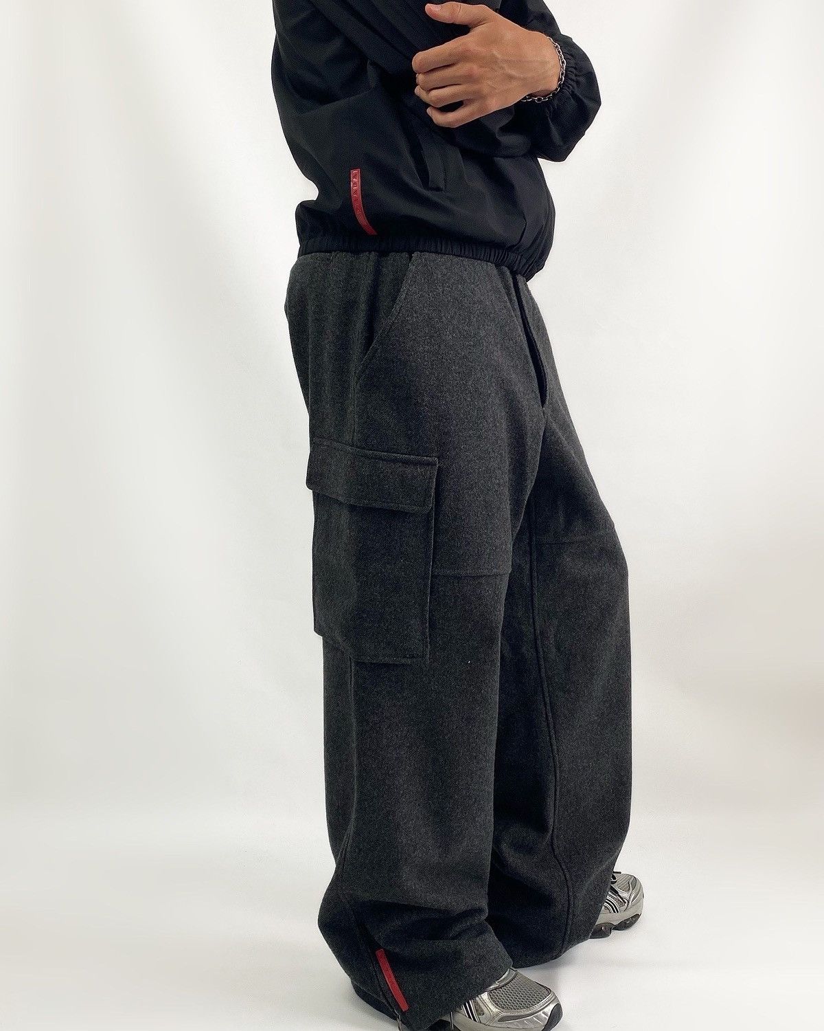 Prada × Vintage PRADA 1999 wool cargo pants Size US 36 / EU 52 - 8 Thumbnail