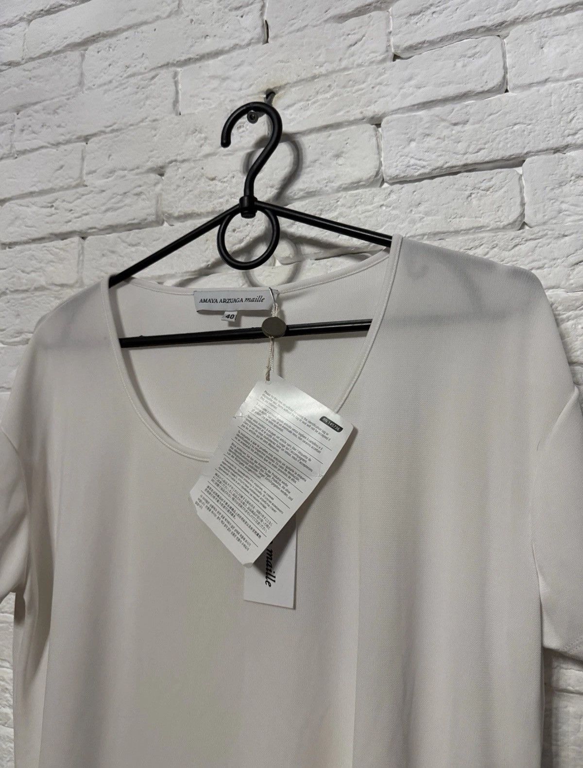Other Amaya Arzuaga Maille Woman Brand New T-shirt RRP €195 Sz 40 Size M / US 6-8 / IT 42-44 - 2 Thumbnail