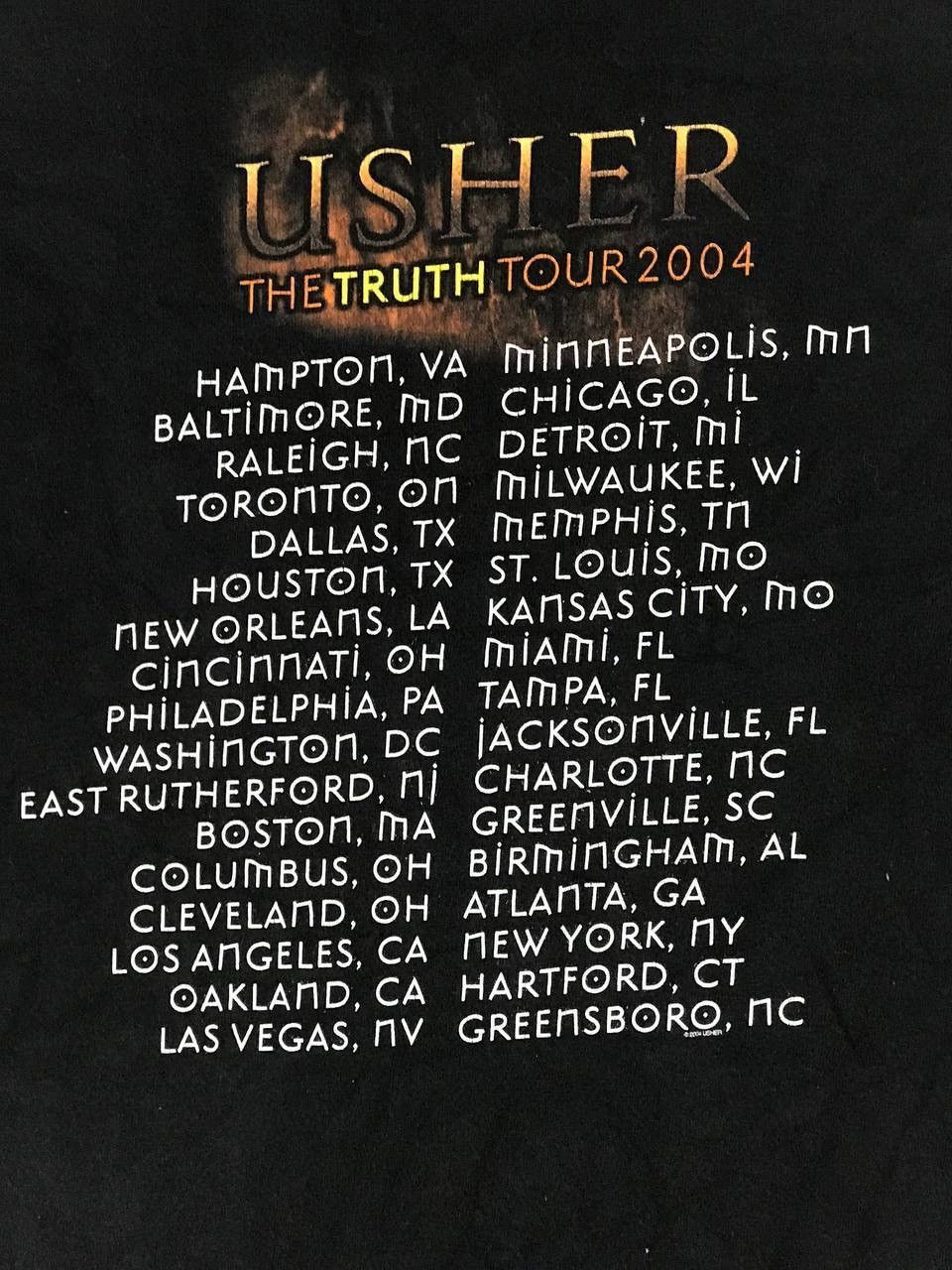 Rap Tees vintage Usher 2004 tours Size US M / EU 48-50 / 2 - 6 Thumbnail