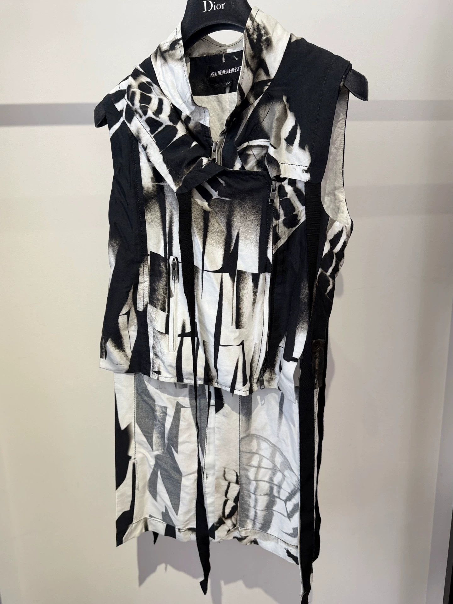 Ann Demeulemeester Ann Demeulemeester 2011 Multi-Zip Vest 34 F/S B/L Size XXS / US 00 / IT 34 - 3 Thumbnail