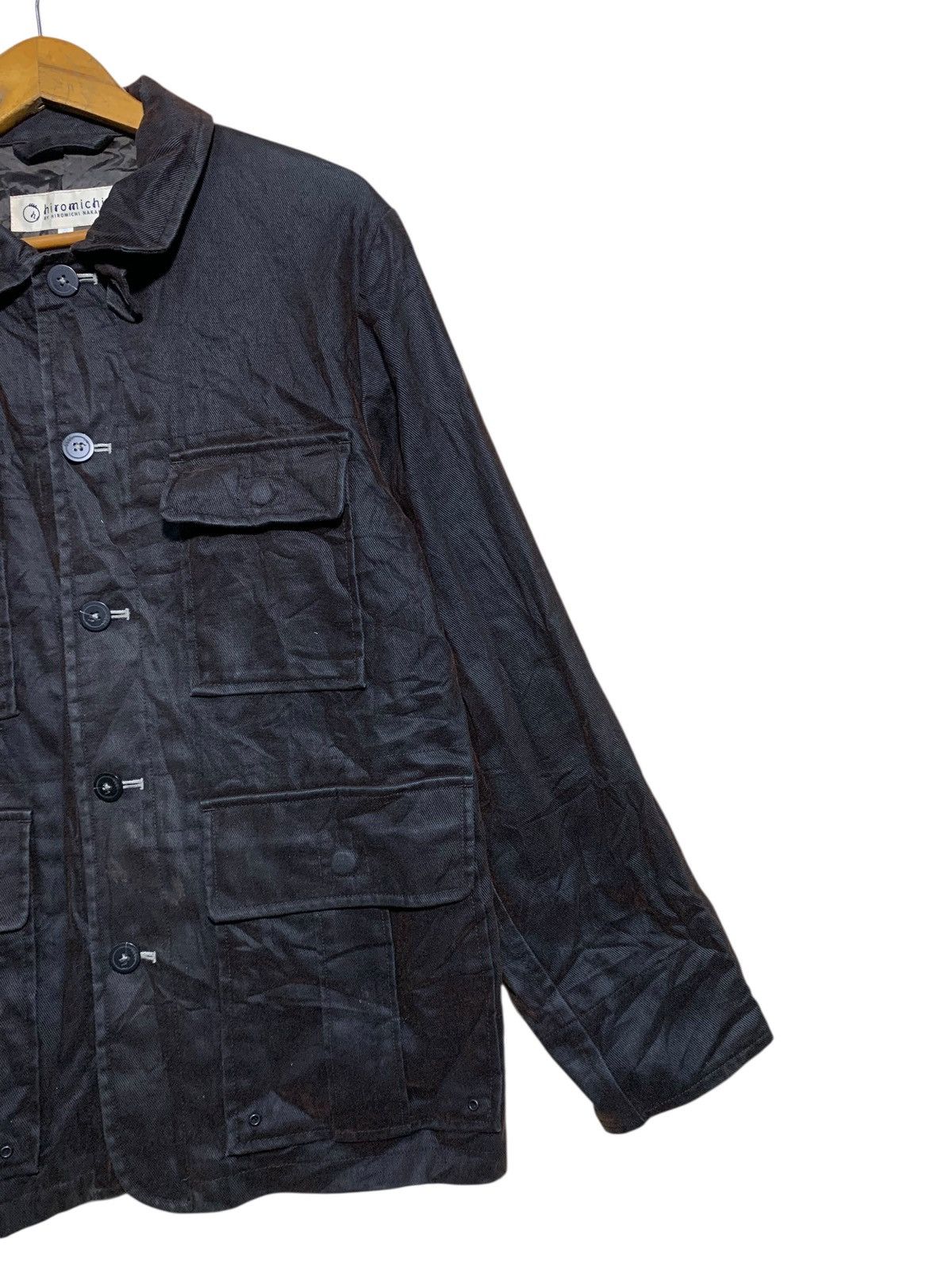 Japanese Brand 🔥HIROMICHI NAKANO BROWN COATED UTILITY JACKETS Size US M / EU 48-50 / 2 - 3 Thumbnail