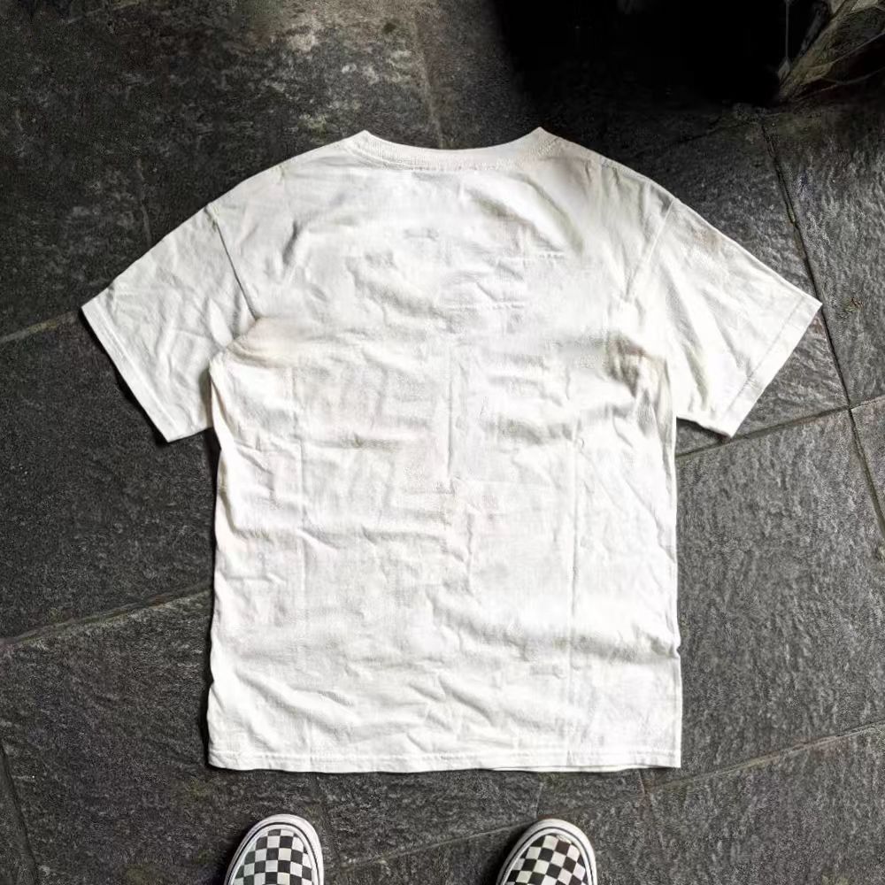 Japanese Brand × Vintage White washed vintage star pattern cotton t-shirt Size US M / EU 48-50 / 2 - 2 Thumbnail