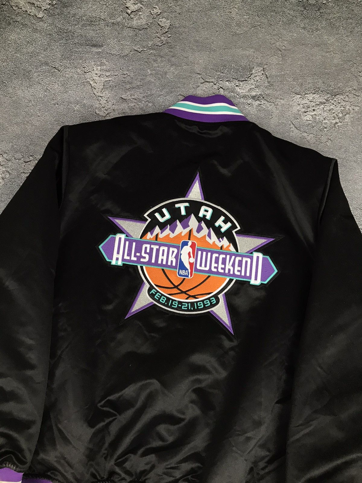 NBA Utah All Stars Weekend NBA,Hardwood Classics Nylon Bomber Size US L / EU 52-54 / 3 - 5 Thumbnail