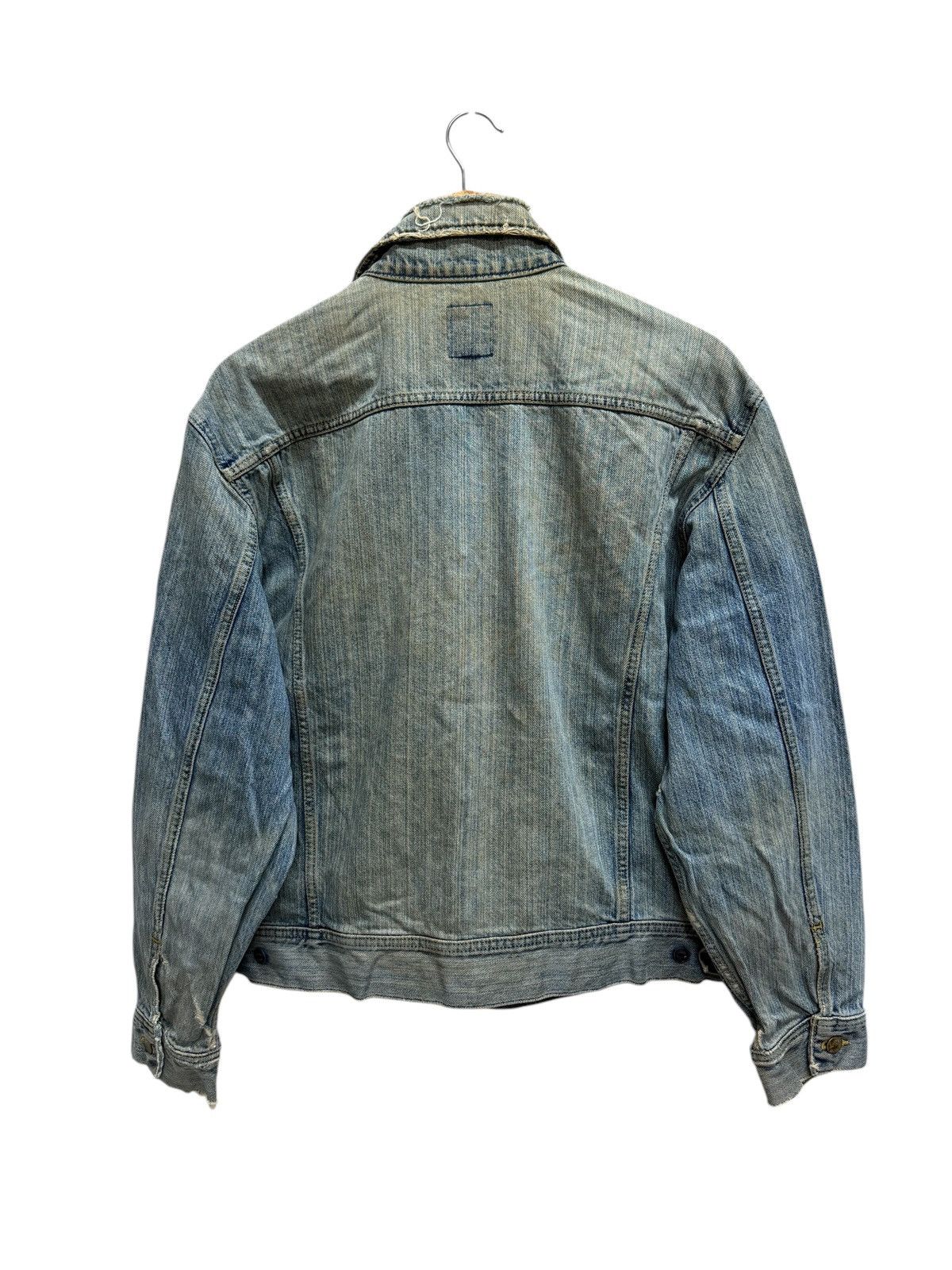 Lee Vintage 90s Lee Rider Distressed Denim Trucker Jacket Size US M / EU 48-50 / 2 - 2 Thumbnail