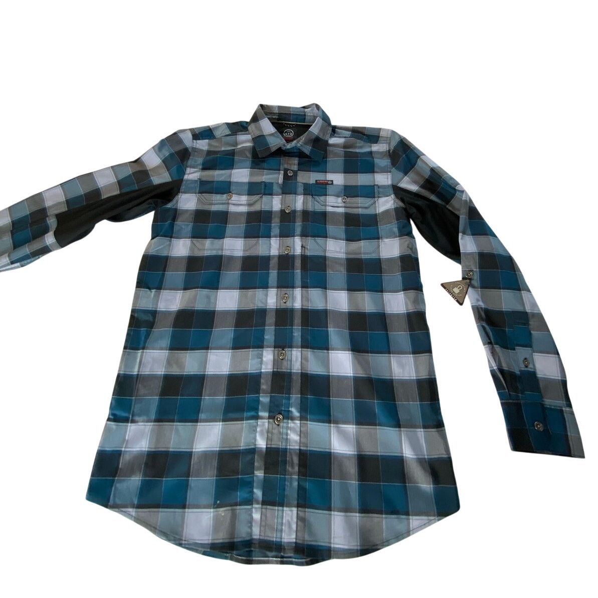 Wrangler NWT Wrangler ATG All Terrain Gear Vented Blue Plaid Shirt, M Size US M / EU 48-50 / 2 - 1 Thumbnail