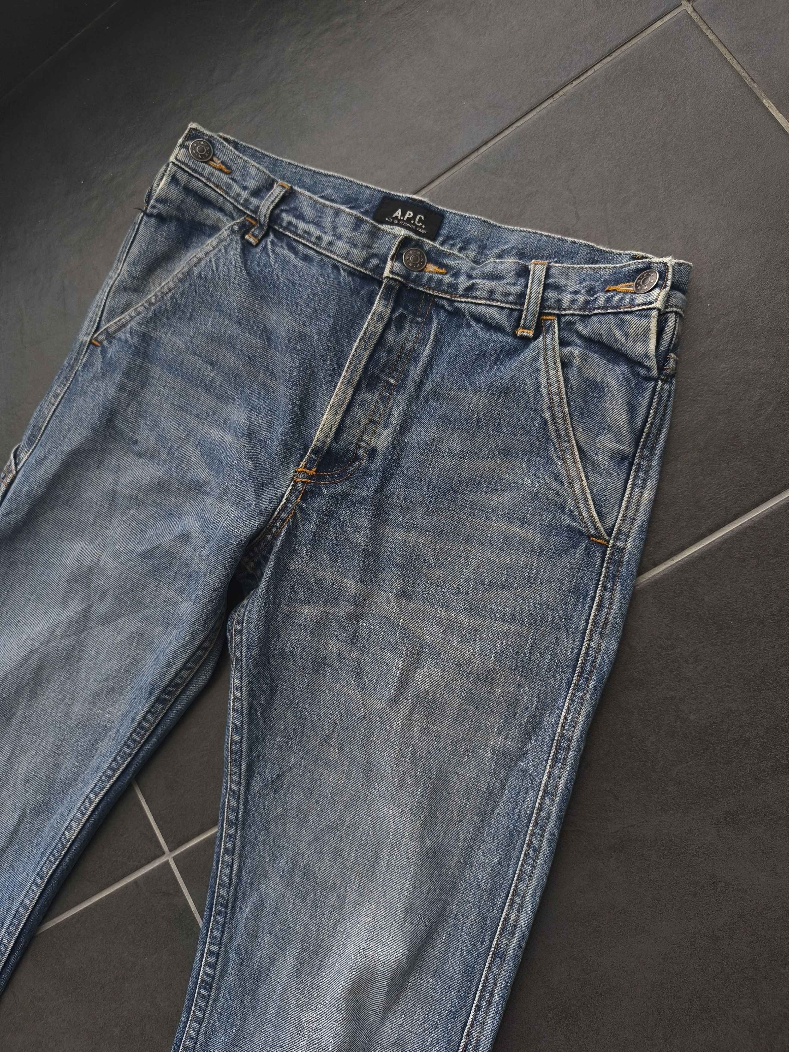 A.P.C. × Japanese Brand RARE APC CARPENTER JEANS Size US 30 / EU 46 - 3 Thumbnail