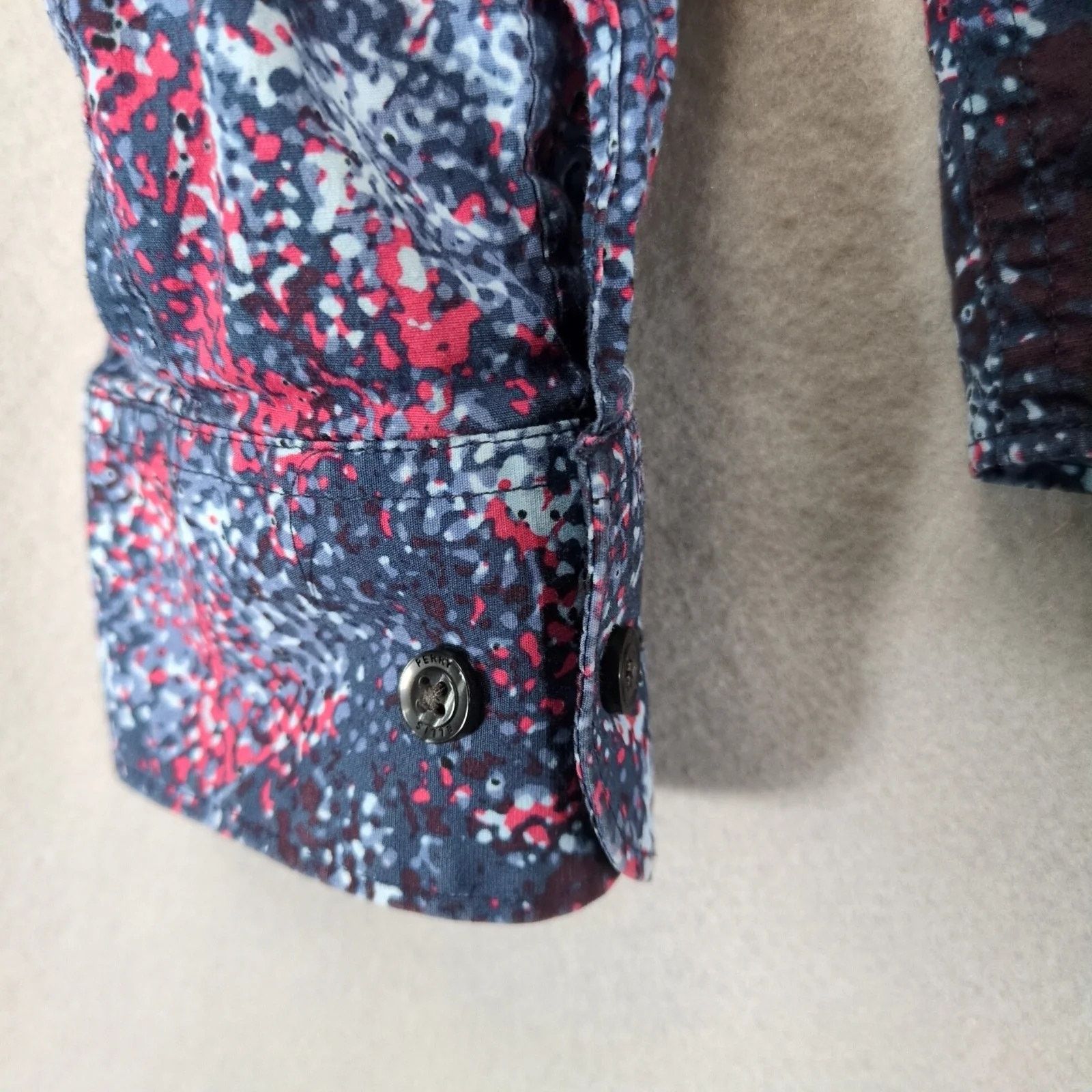 Perry Ellis Perry Ellis Stretch Long Sleeve Button Up Shirt Men's M Size US M / EU 48-50 / 2 - 8 Thumbnail