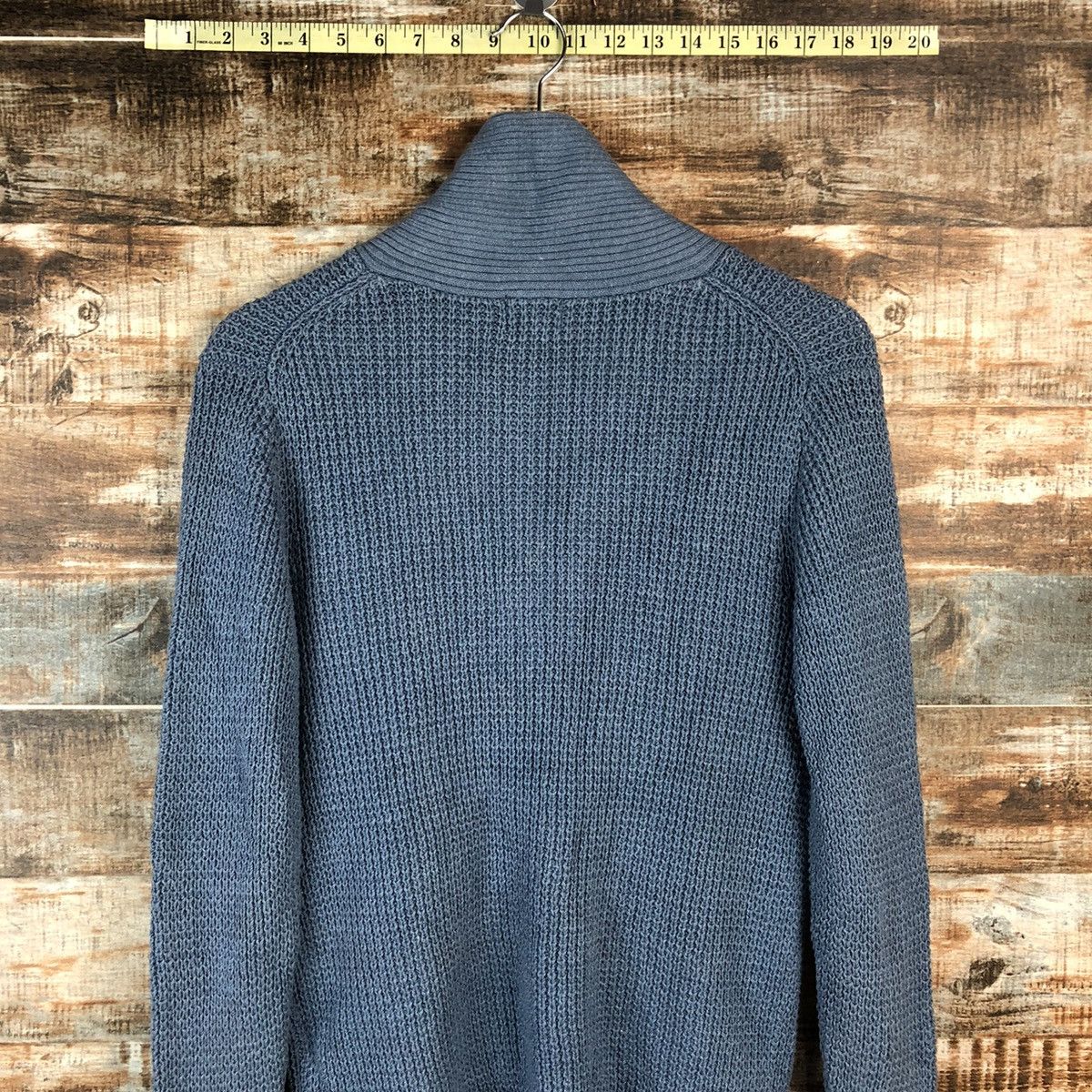 Homespun Knitwear × Japanese Brand DL Green Label Blue Cardigan Knitwear #C047 Size US M / EU 48-50 / 2 - 14 Thumbnail