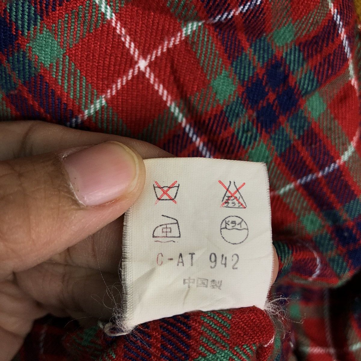 Japanese Brand Vintage Wool Bomber Jacket Sole Agents Tartan Design Lining Size US L / EU 52-54 / 3 - 19 Thumbnail