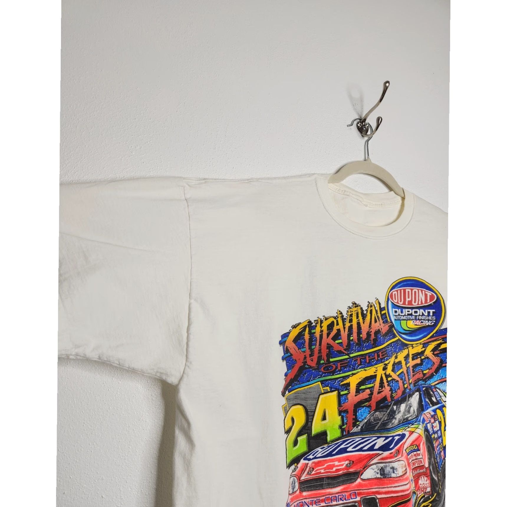 NASCAR VINTAGE Jeff Gordon Double Sided Nascar Racing Dupont 90s White AOP Shirt Unisex Adults 2XL Size US XXL / EU 58 / 5 - 6 Thumbnail