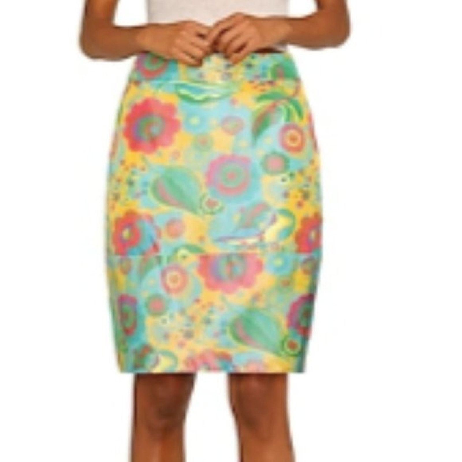 Marni Marni floral a line skirt multicolor size 6 Size 28" / US 6 / IT 42 - 4 Thumbnail