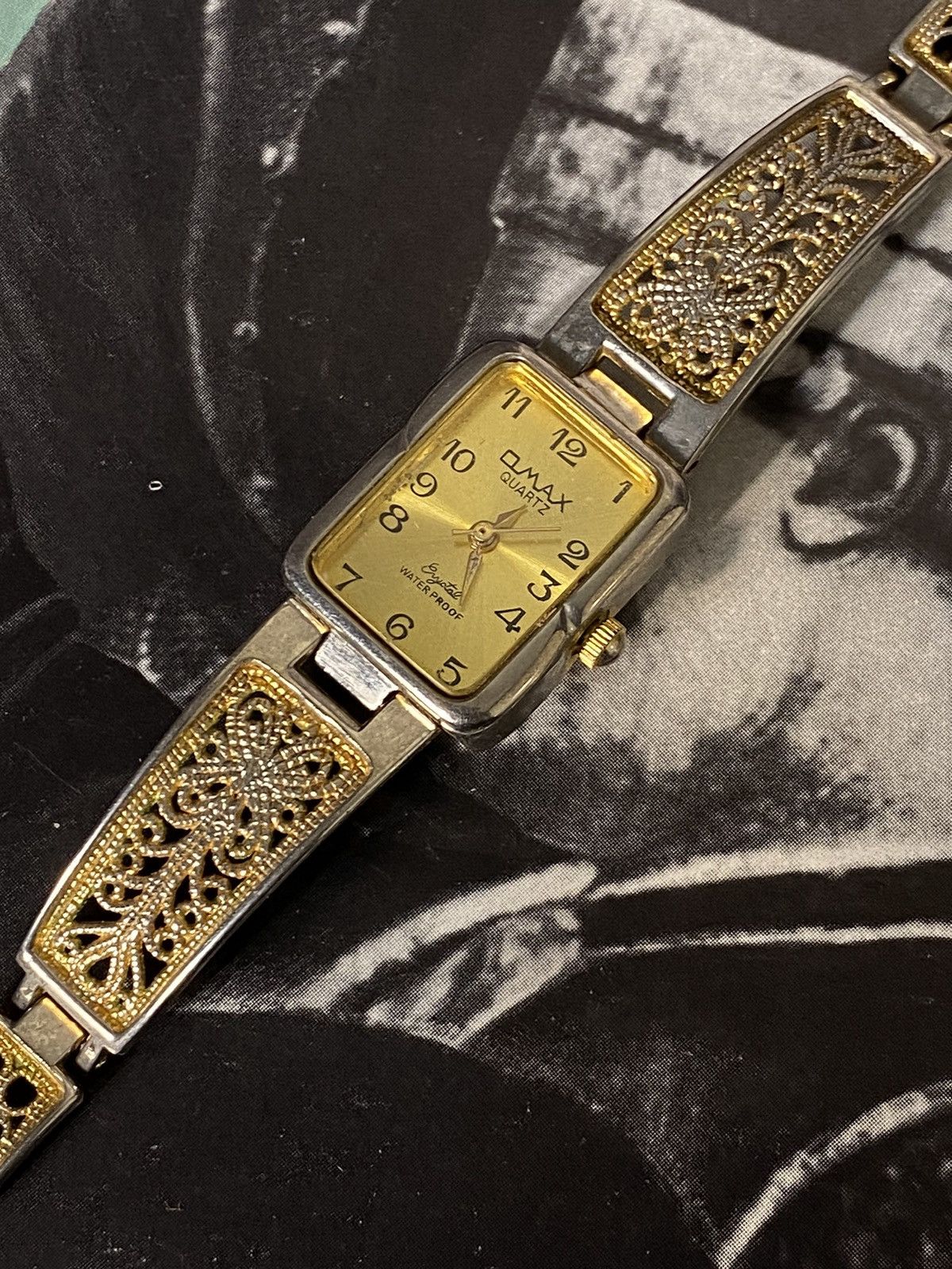 Japanese Brand × Jewelry × Vintage Retro Omax Watch with Filigree Bracelet Size ONE SIZE - 8 Thumbnail