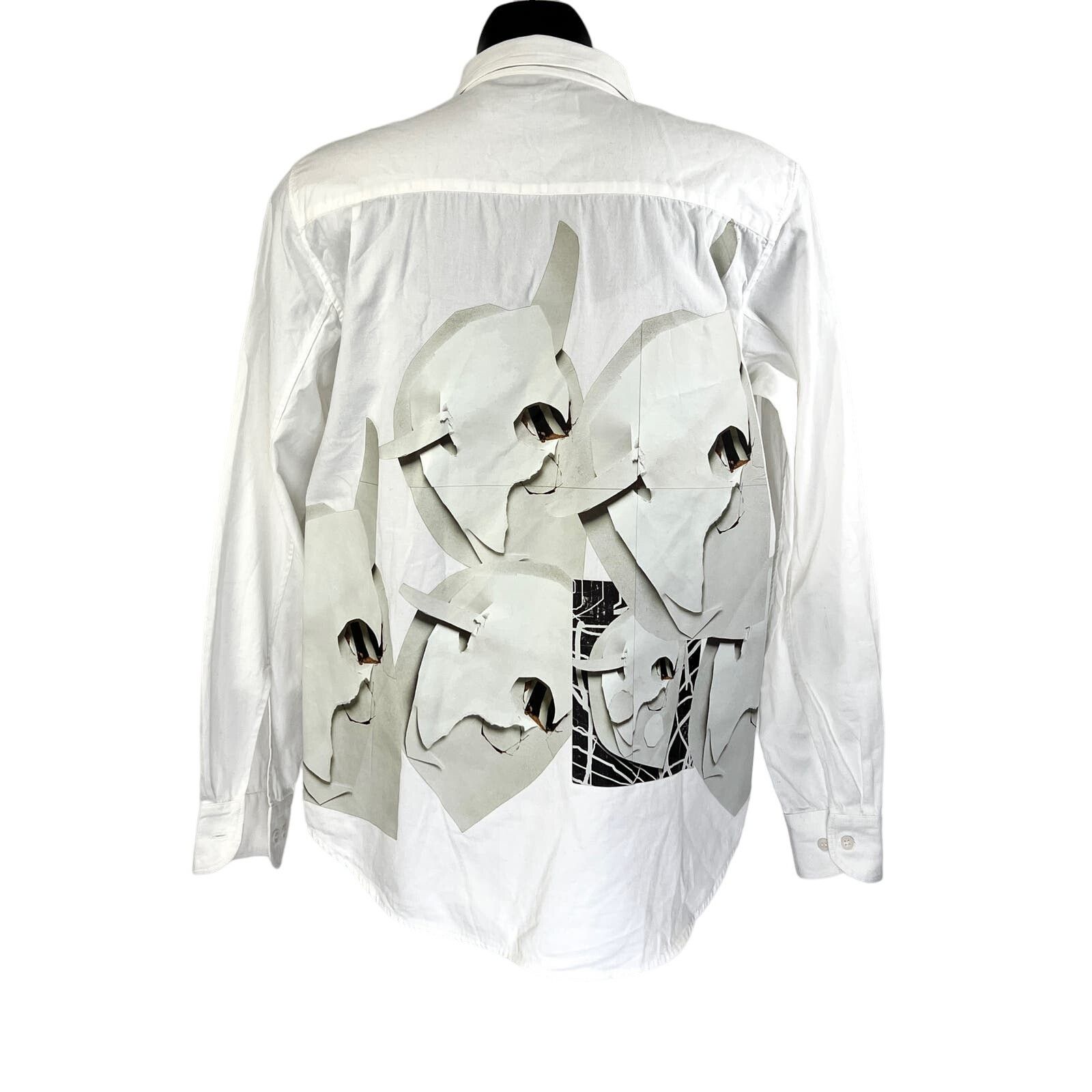 Rochambeau Rochambeau x Aaron Curry Button Up Shirt White 2018 Runway Size US S / EU 44-46 / 1 - 1 Thumbnail