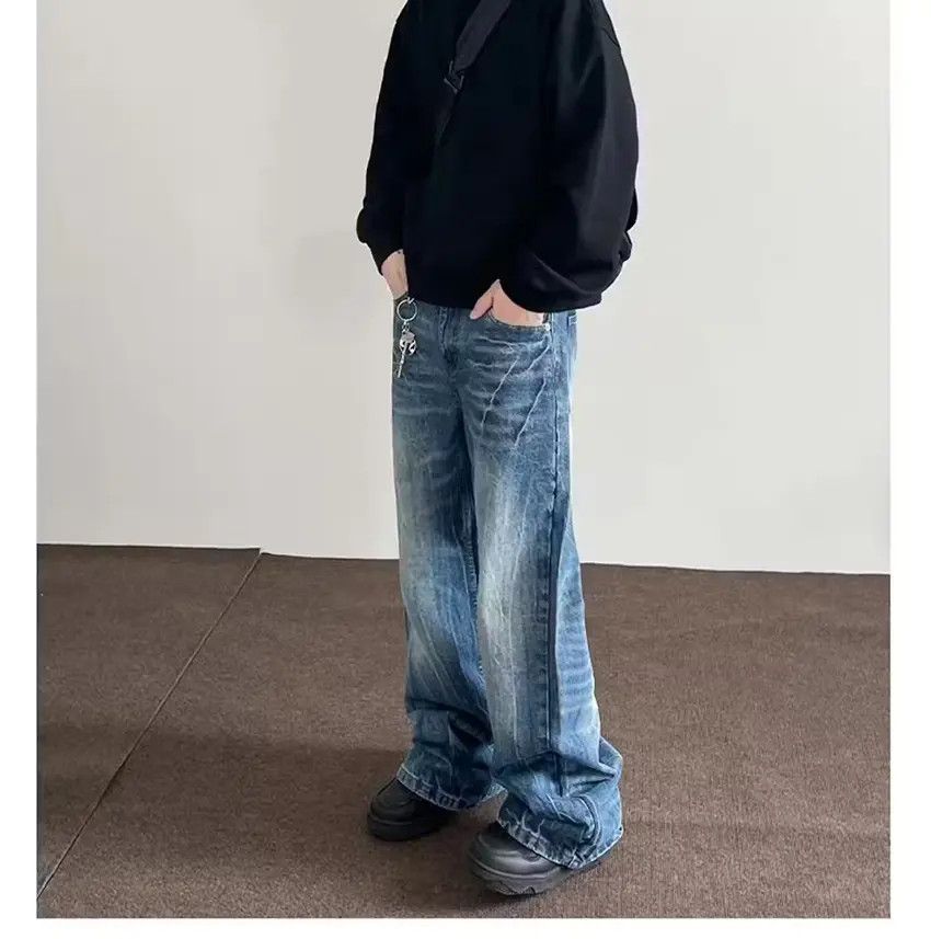 Designer × Japanese Brand Blue Baggy Jeans Y2K Streetwear Denim Distressed Jeans Size US 30 / EU 46 - 2 Thumbnail